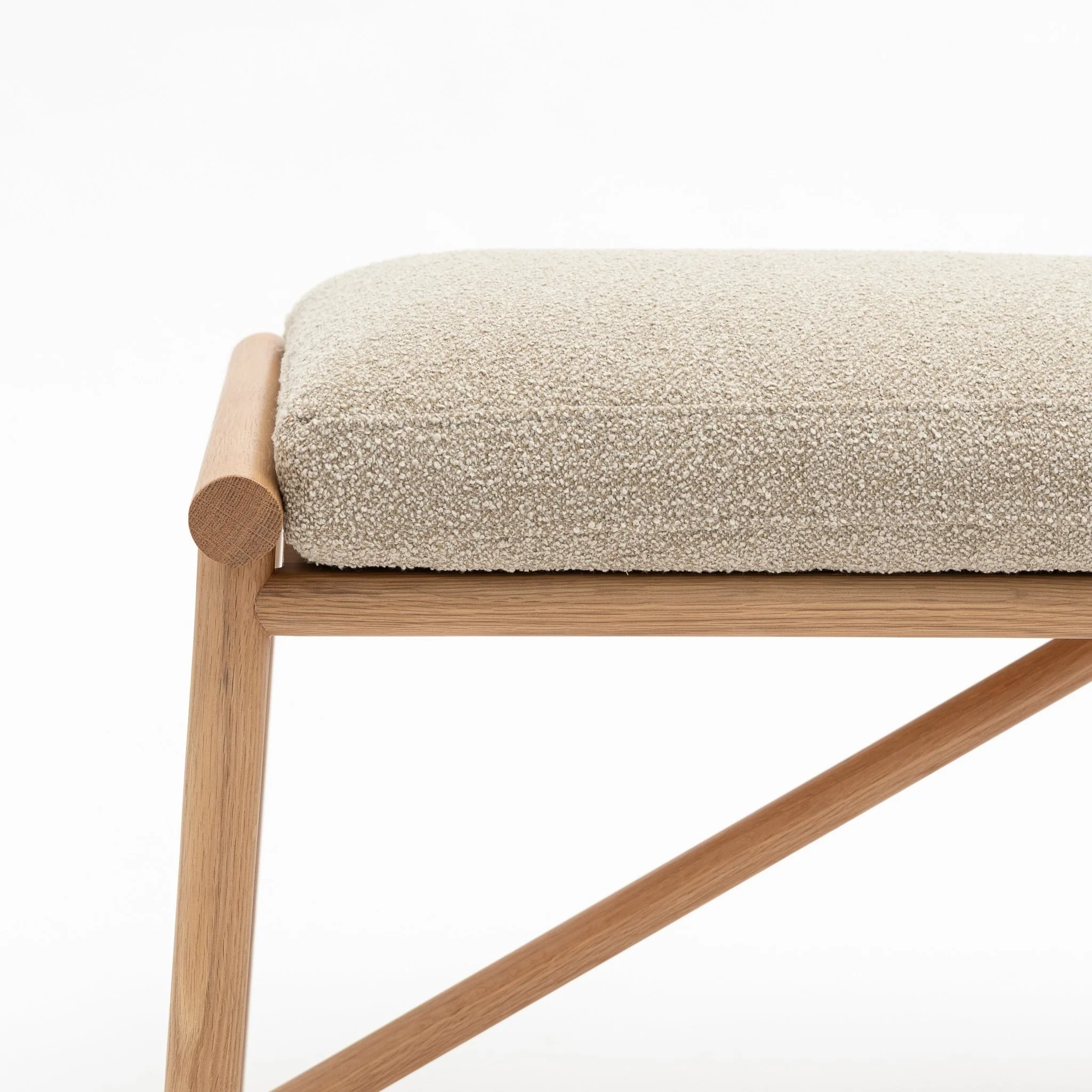 Osaka Bench - Light Oak & Fleece Fawn - Image 6