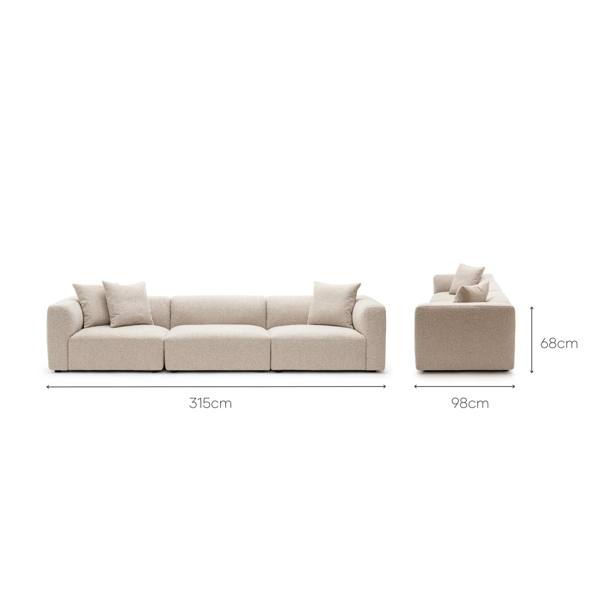 Osaka Modular Sofa - Brown - Image 10