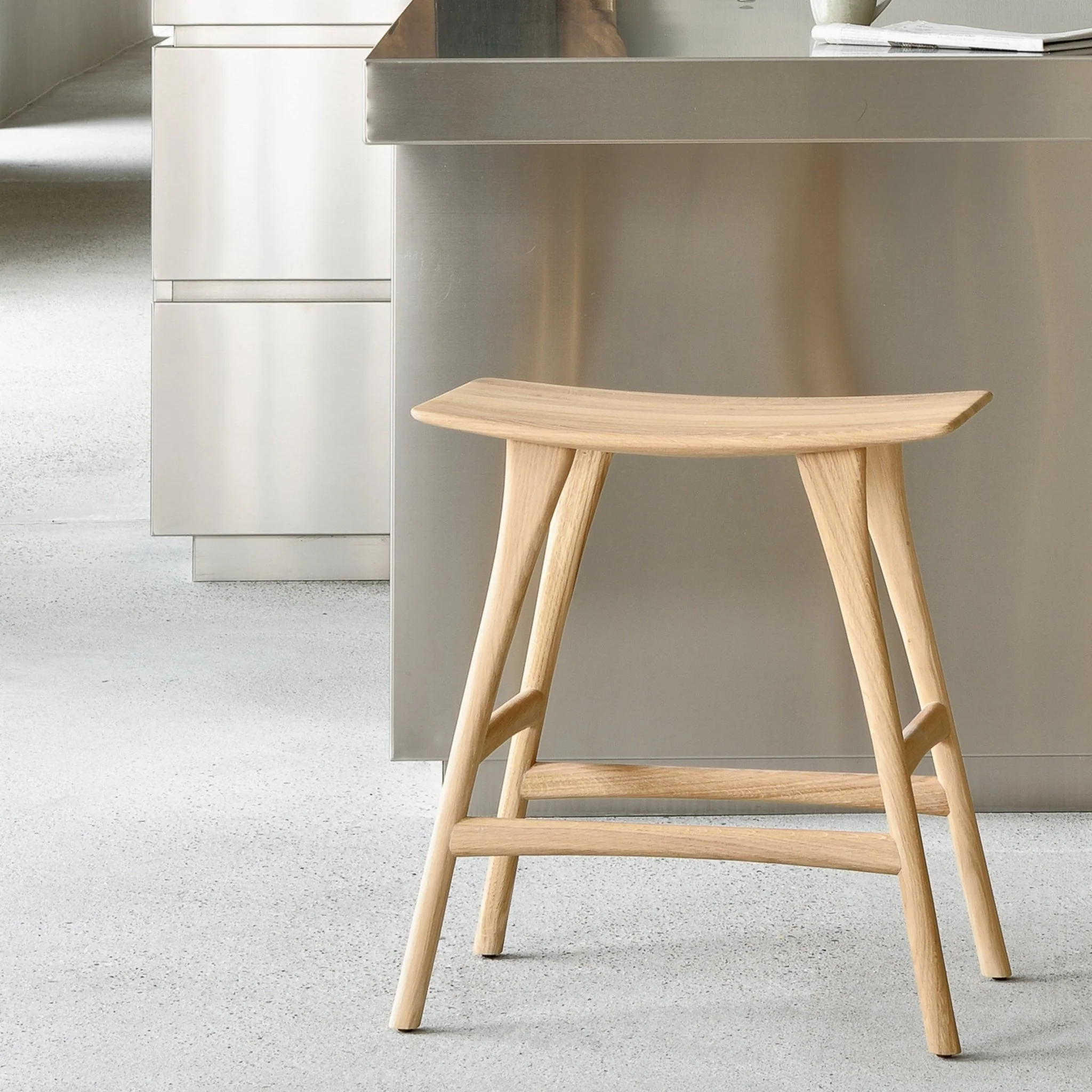 Osso Counter Stool - Oak - Image 8