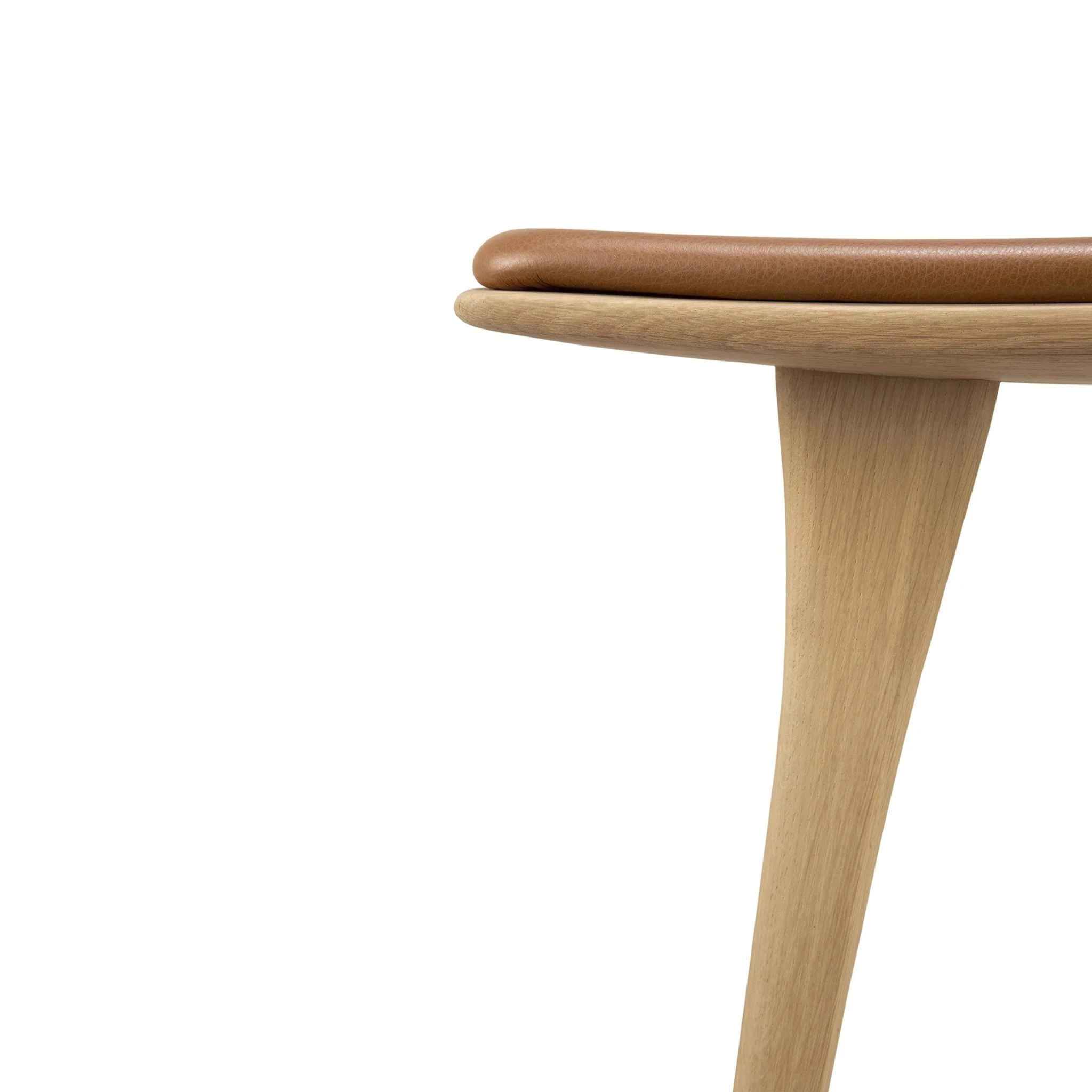 Osso Counter Stool - Varnished Oak - Cognac Leather - Image 8