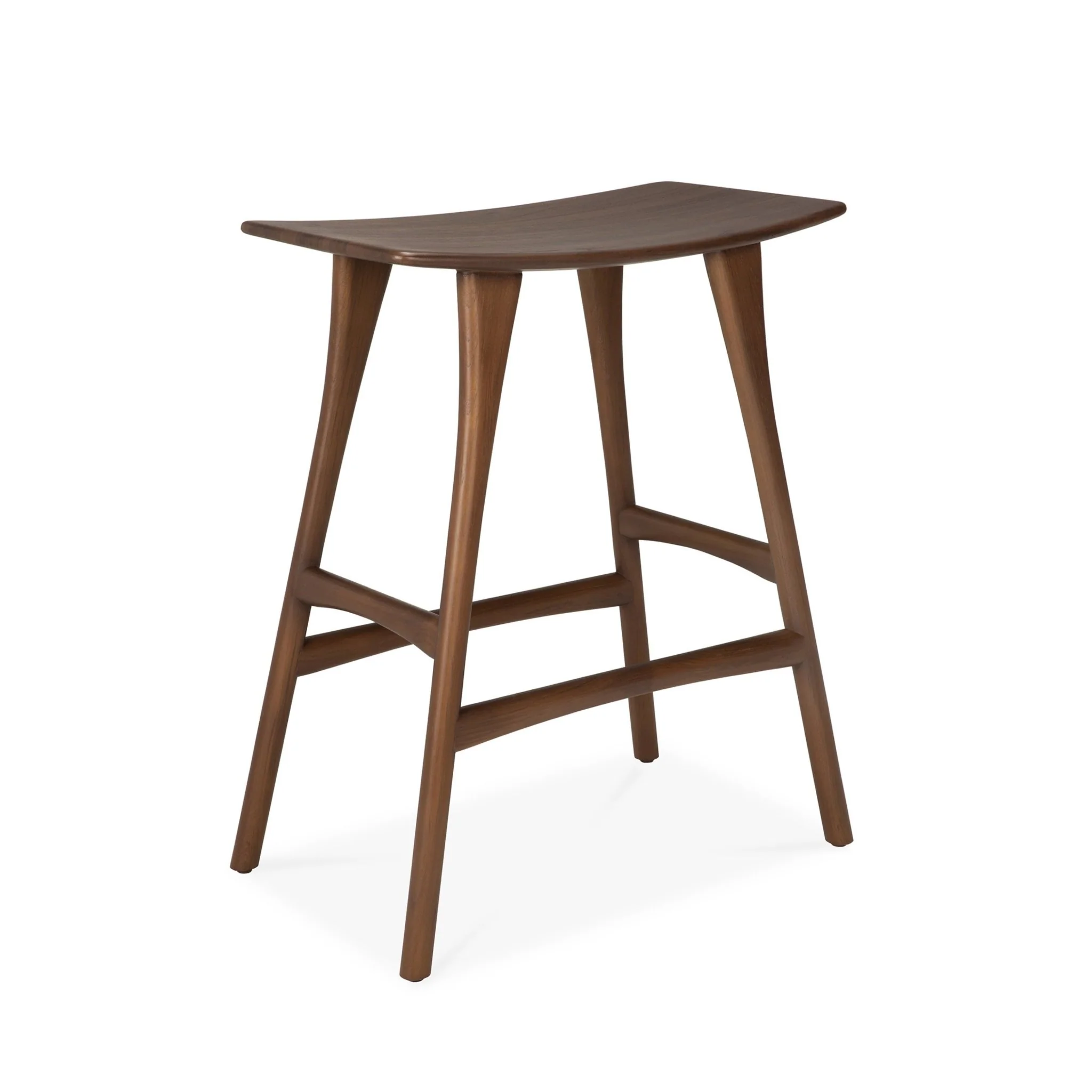 Osso Counter Stool - Varnished Teak