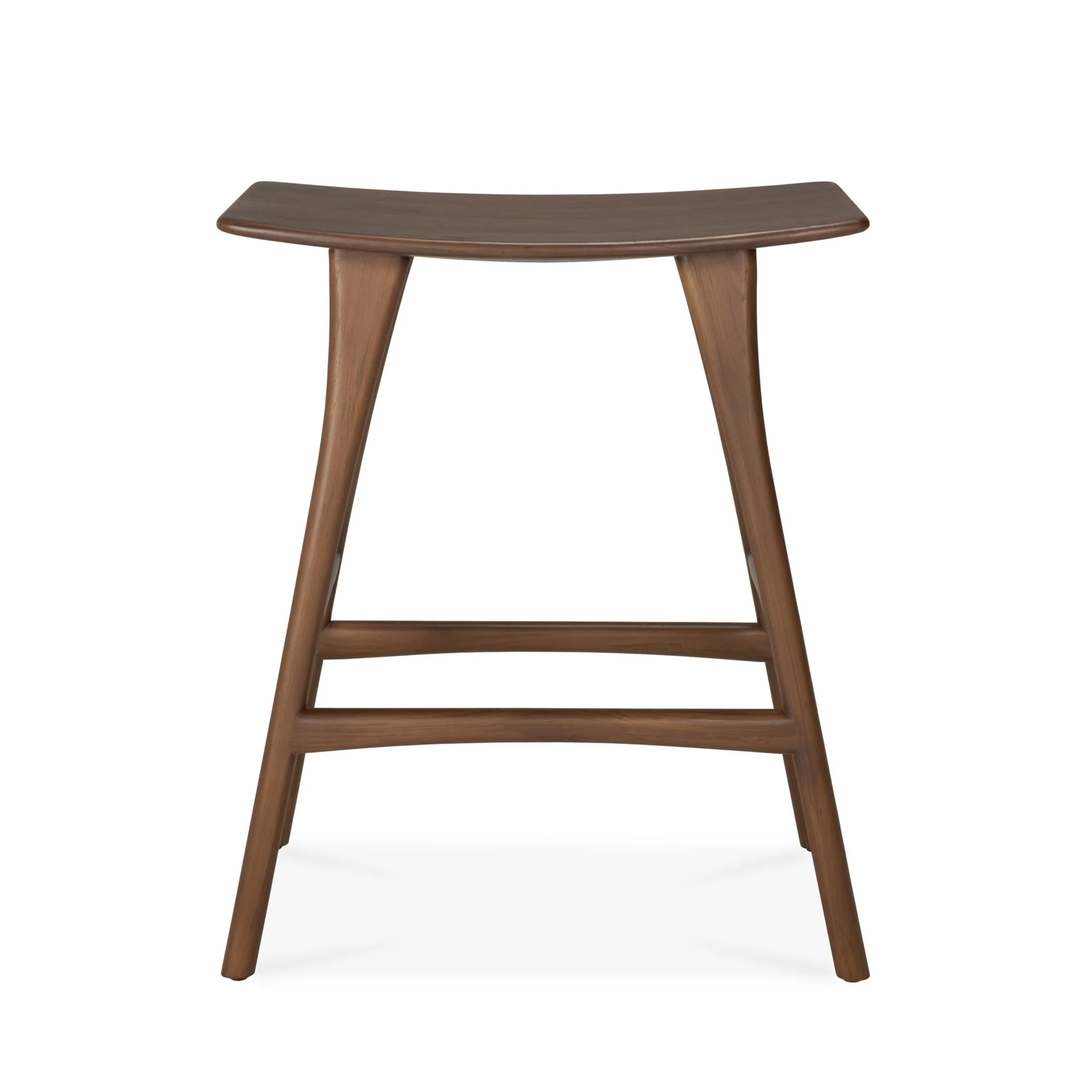 Osso Counter Stool - Varnished Teak - Image 2