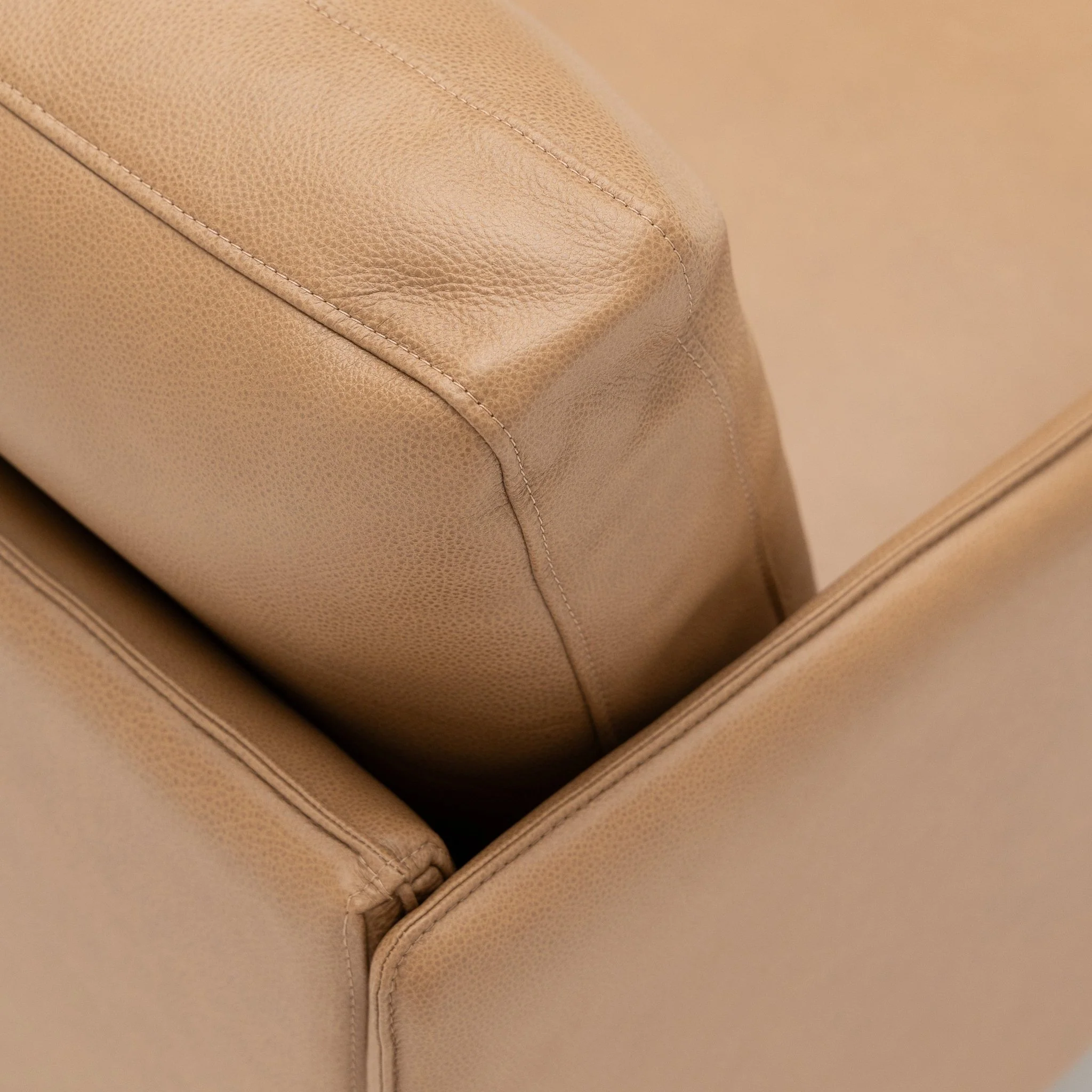Pensive Chair - Light Oak & Pecan Leather - Image 11