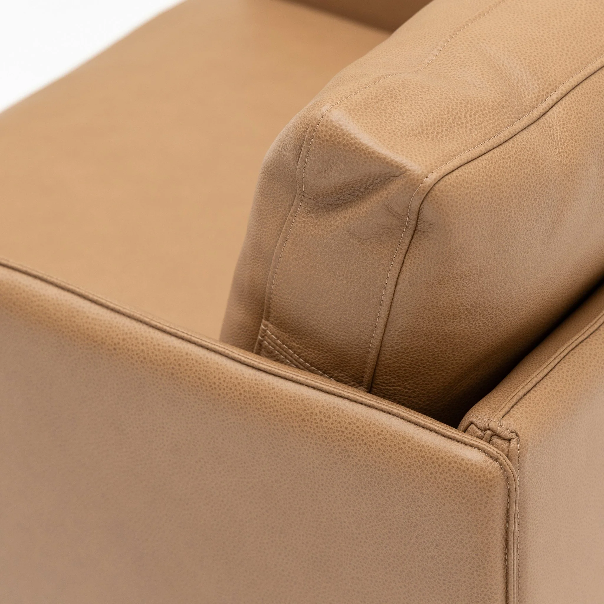 Pensive Chair - Light Oak & Pecan Leather - Image 6
