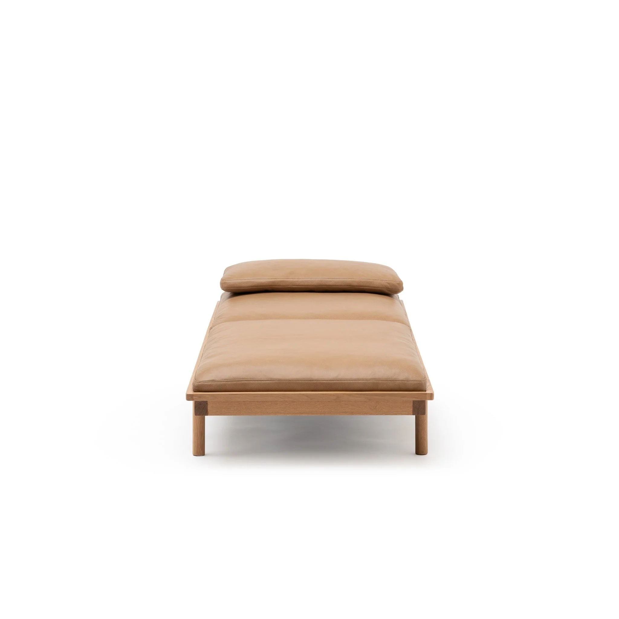 Pensive Daybed - Light Oak & Pecan Leather - Image 3