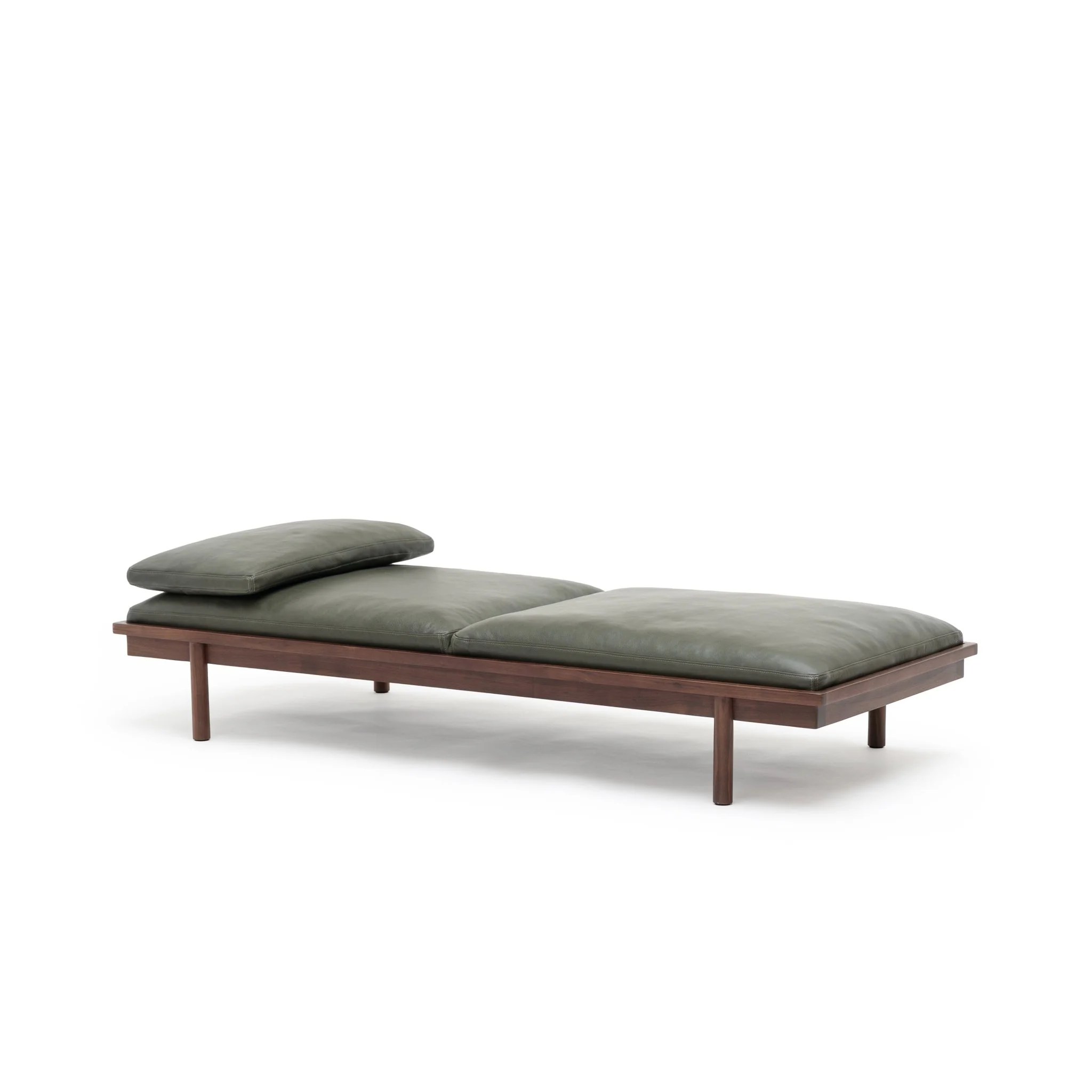 Pensive Daybed - Walnut & Kale Leather - Image 2