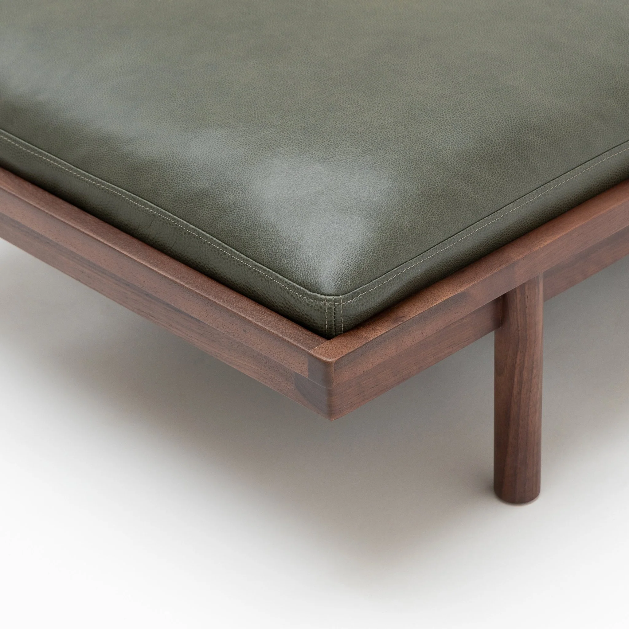 Pensive Daybed - Walnut & Kale Leather - Image 6