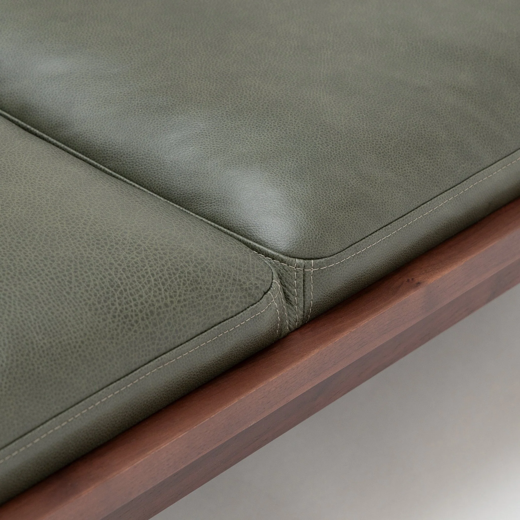 Pensive Daybed - Walnut & Kale Leather - Image 7