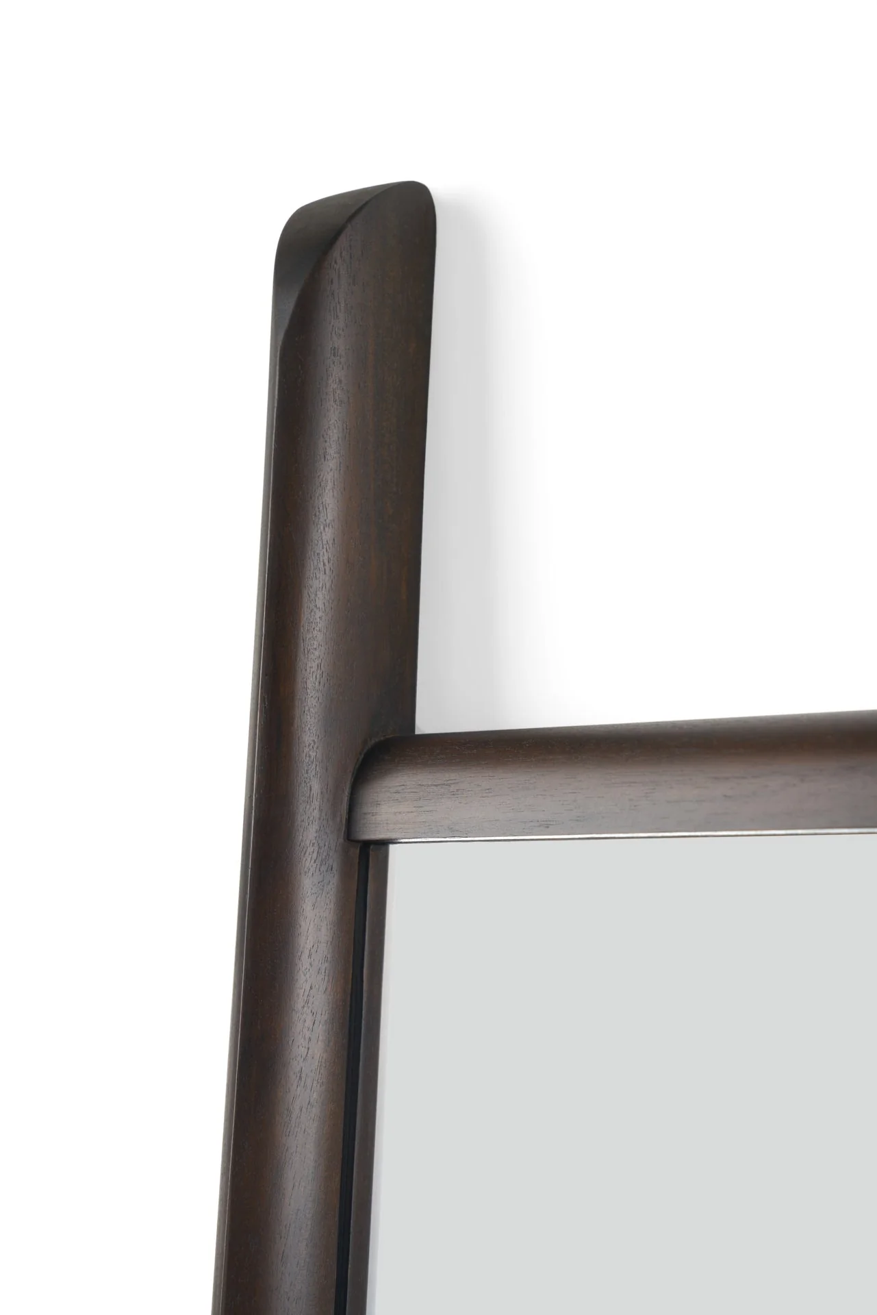 PI floor Mirror - Varnished Mahogany Frame - Dark Brown - Image 10