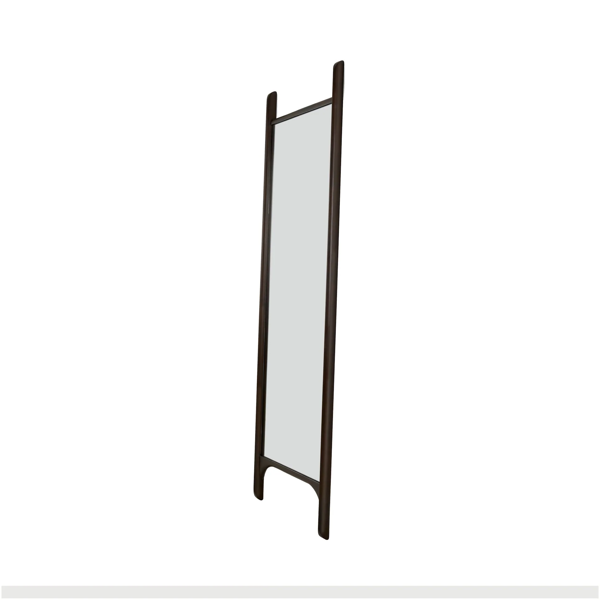 PI floor Mirror - Varnished Mahogany Frame - Dark Brown - Image 3