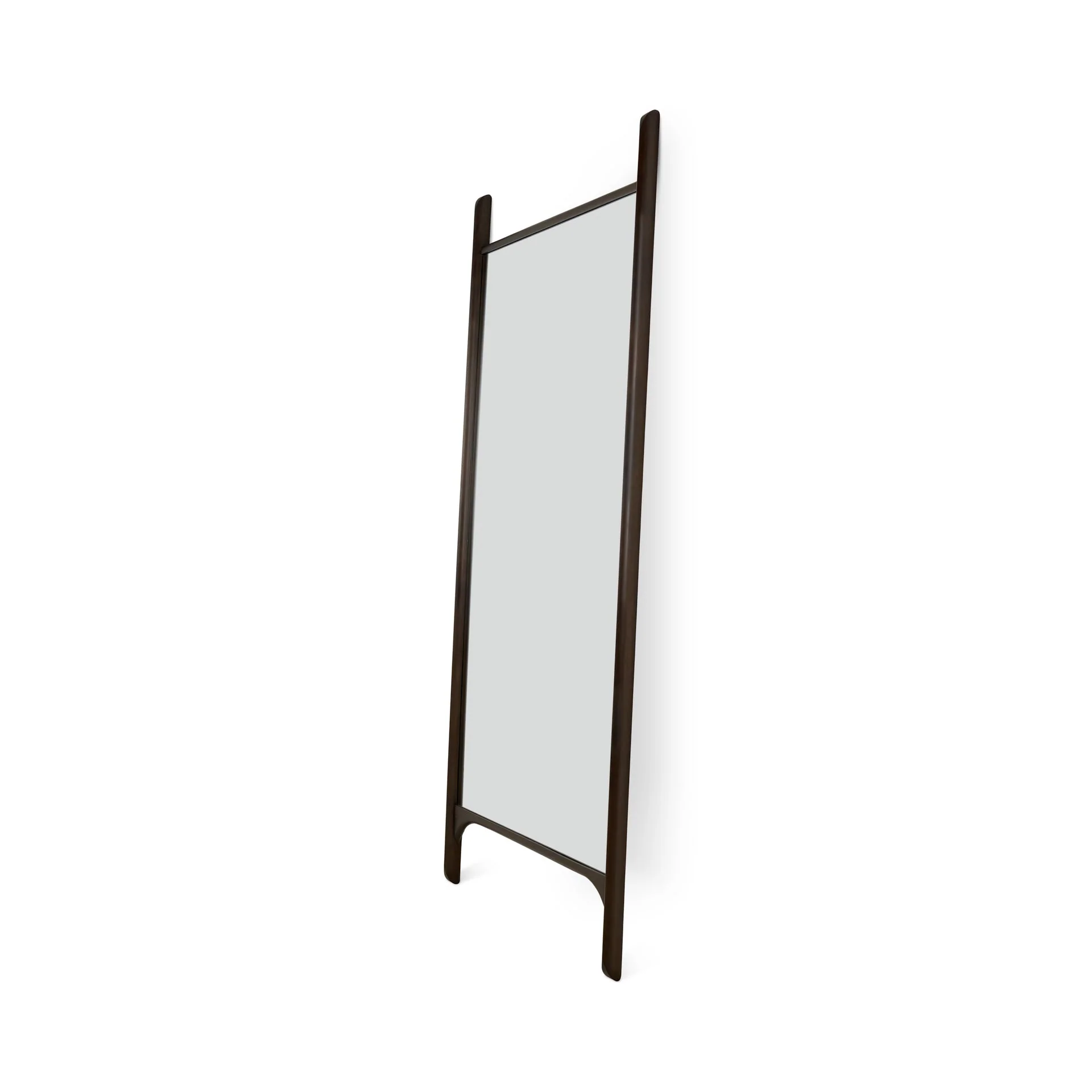 PI floor Mirror - Varnished Mahogany Frame - Dark Brown - Image 7