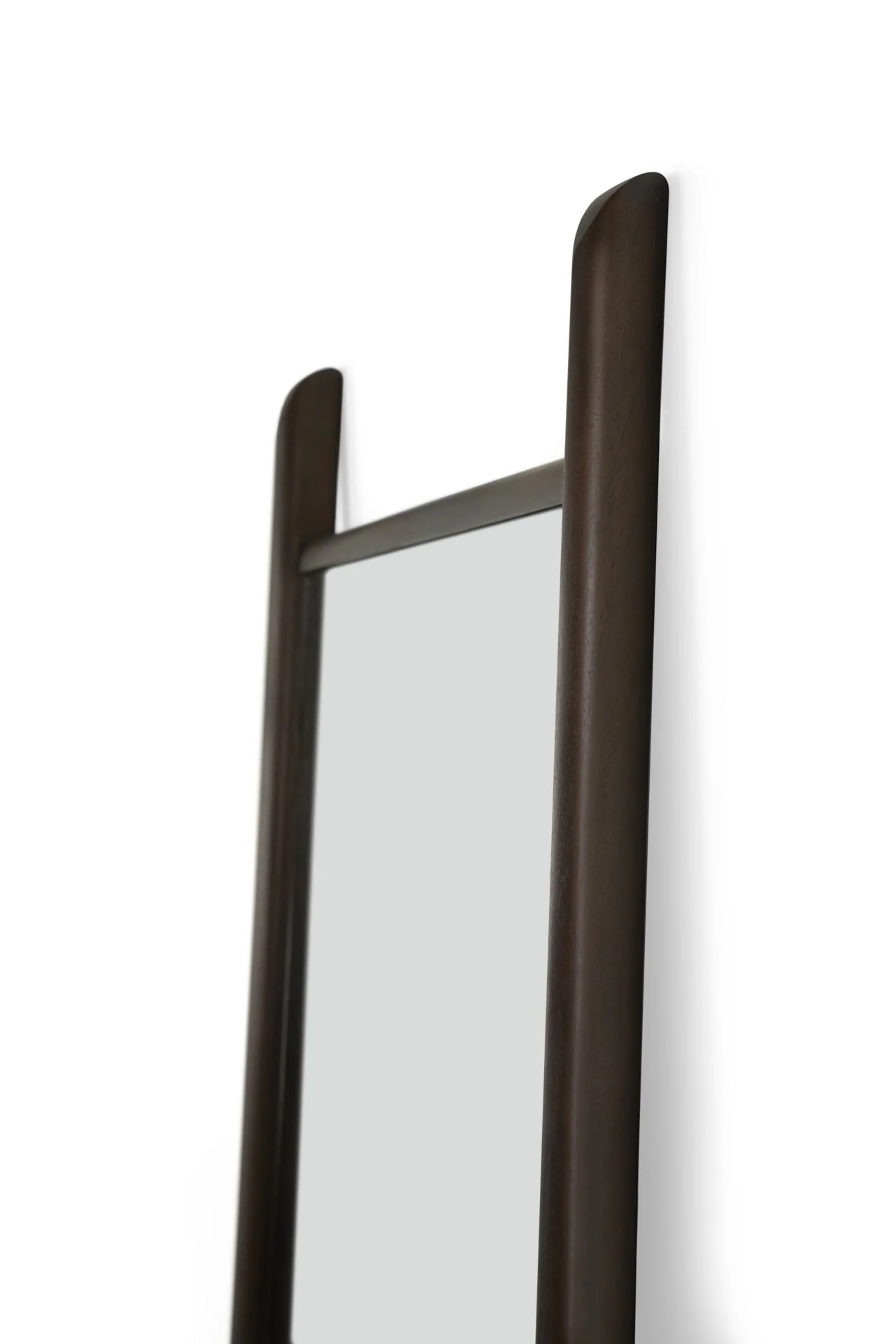 PI floor Mirror - Varnished Mahogany Frame - Dark Brown - Image 9