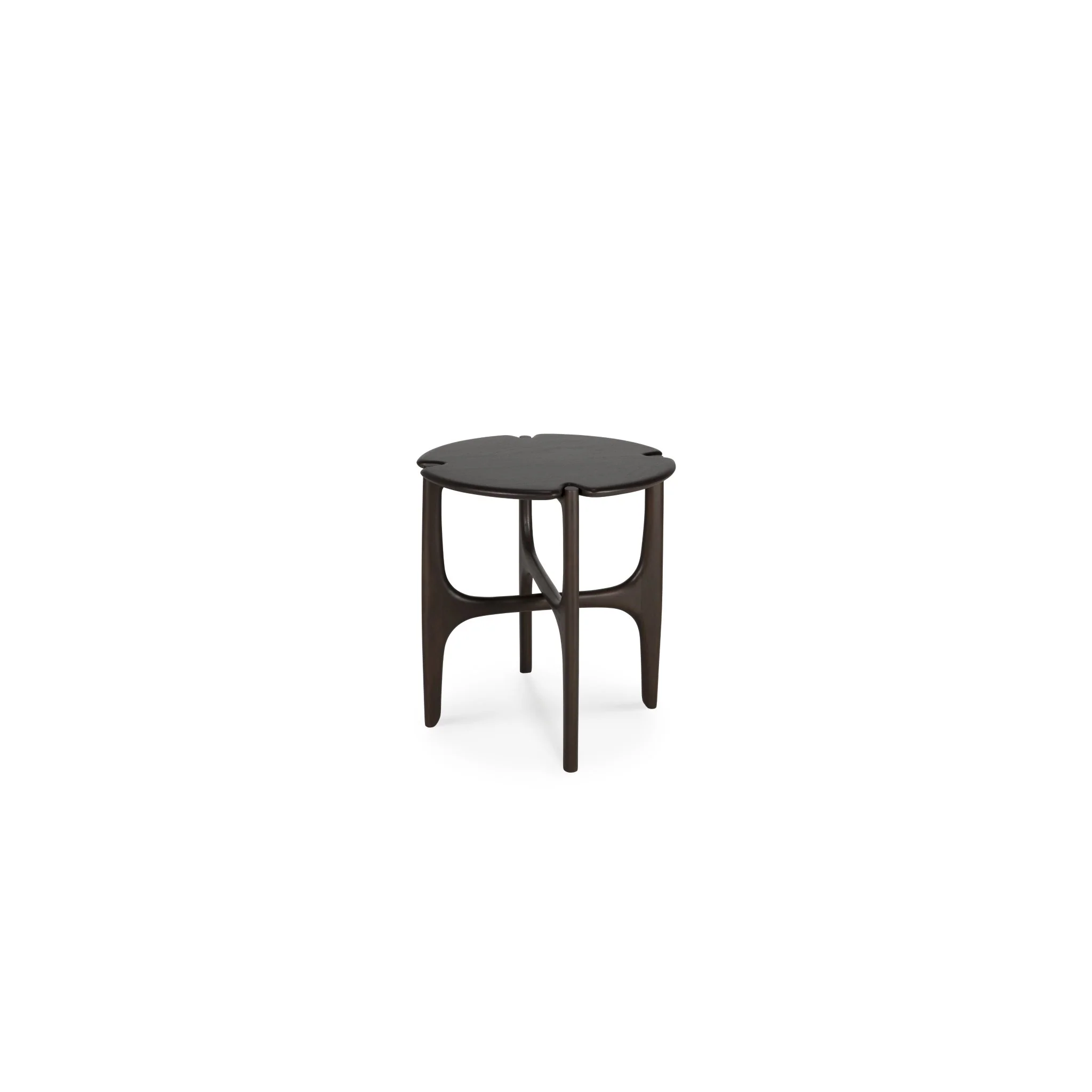 Pi Side Table - Mahogany  Dark Brown