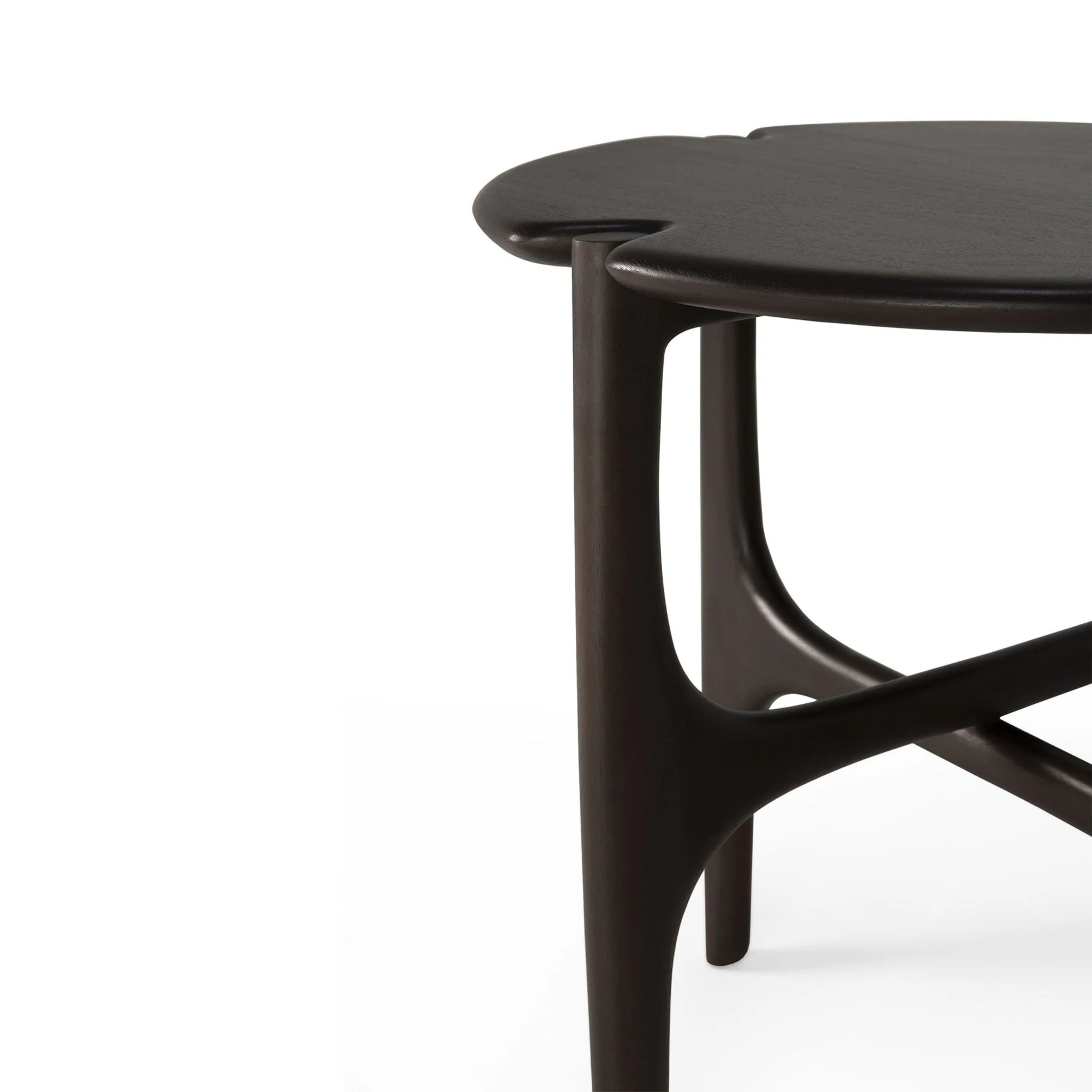 Pi Side Table - Mahogany  Dark Brown - Image 5