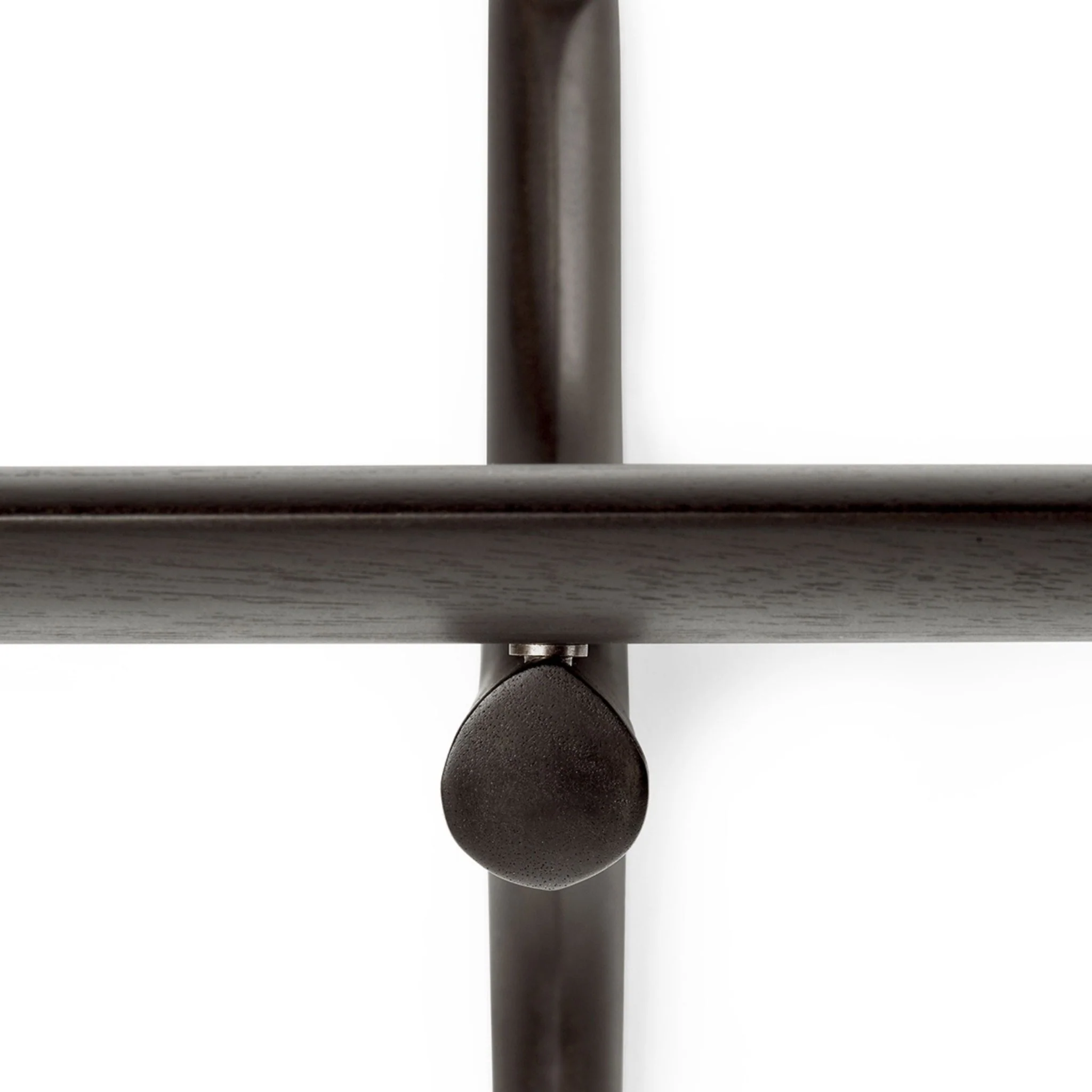 Pi Wall Shelf - Varnished Mahogany - Dark Brown - 1 Shelf - Image 3