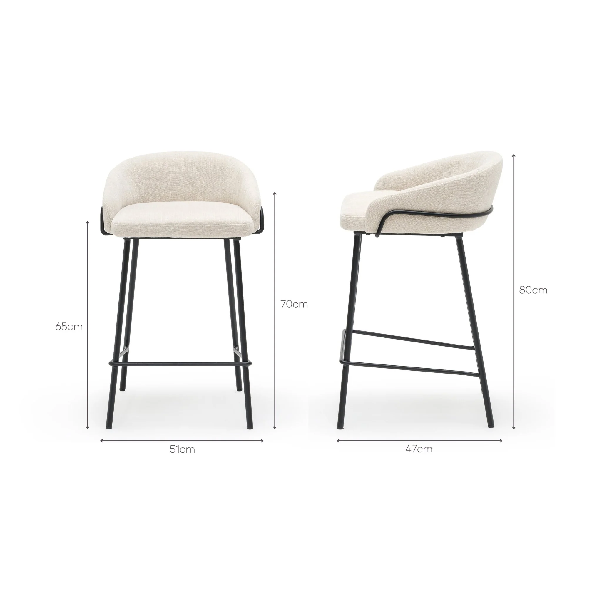 Pia Counter Chair - Sand - Image 19
