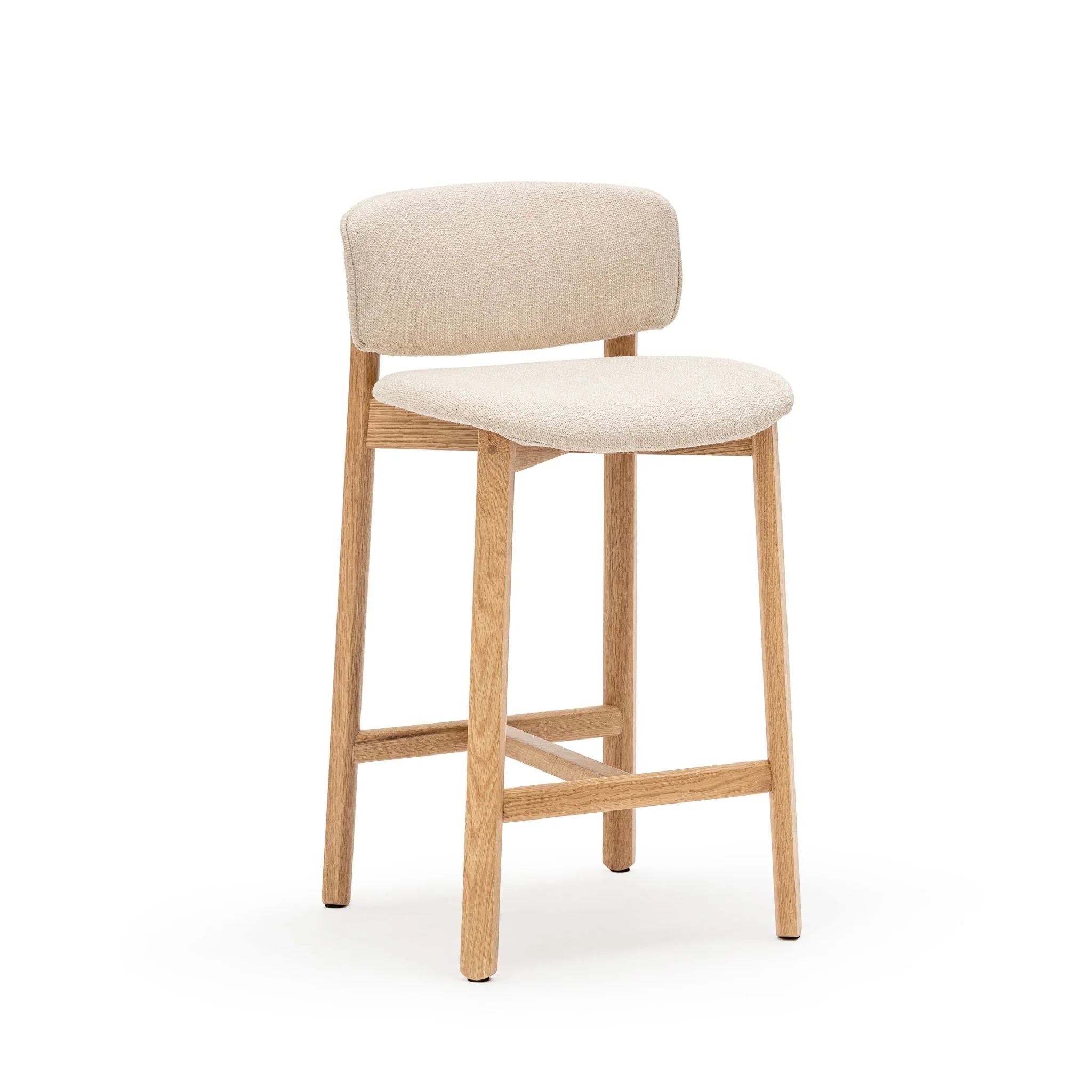 Pinta Counter Chair - Light Oak & Vanilla