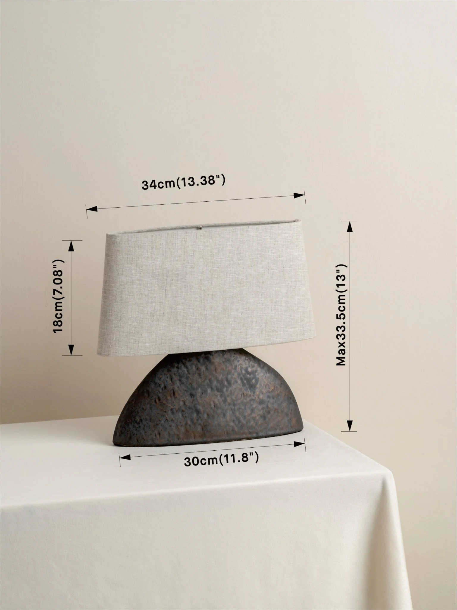 Pitti - Bronze Ceramic Table Lamp - Image 6