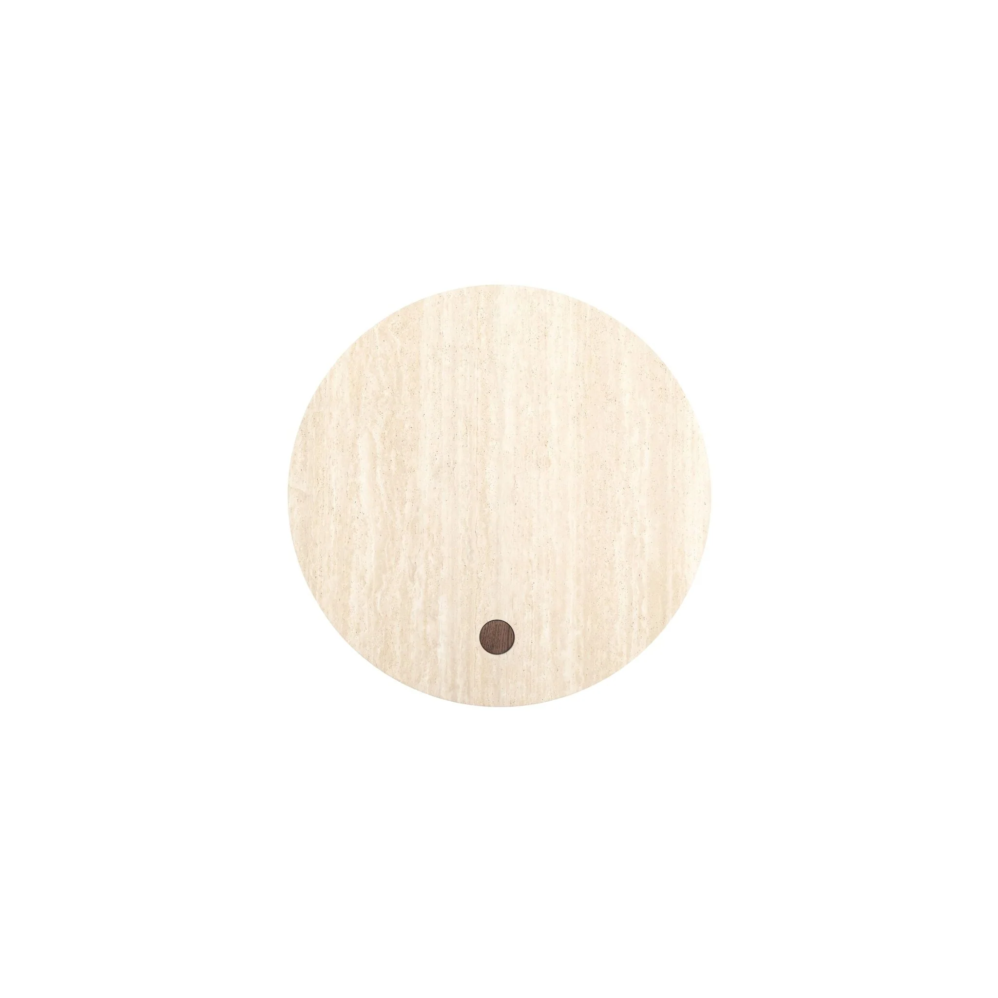 Pivot Round Coffee Table - Espresso Oak & Travertine - Image 8