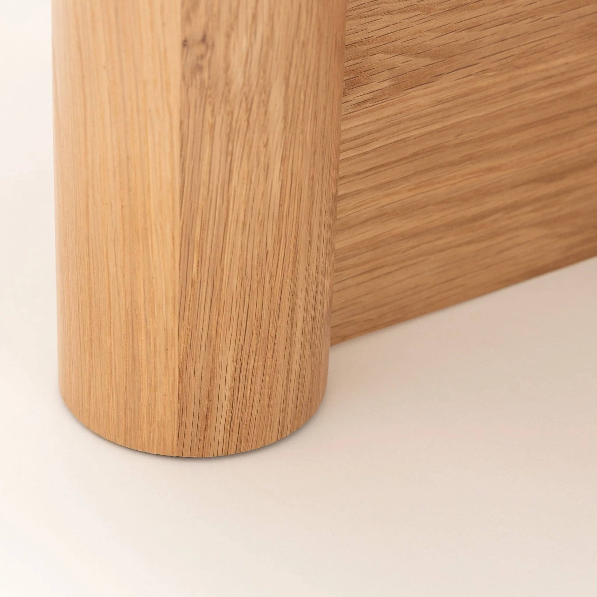 Pivot Round Coffee Table - Light Oak & Travertine - Image 11