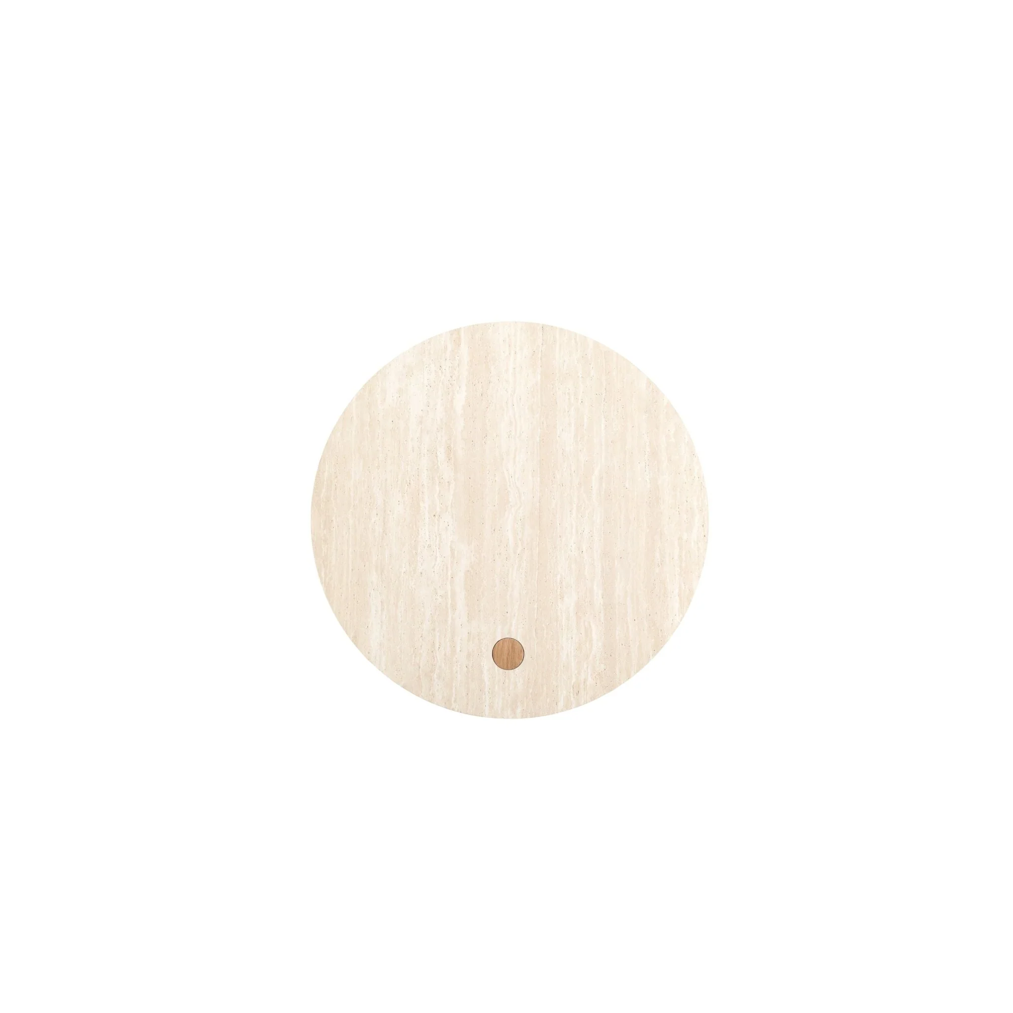 Pivot Round Coffee Table - Light Oak & Travertine - Image 13