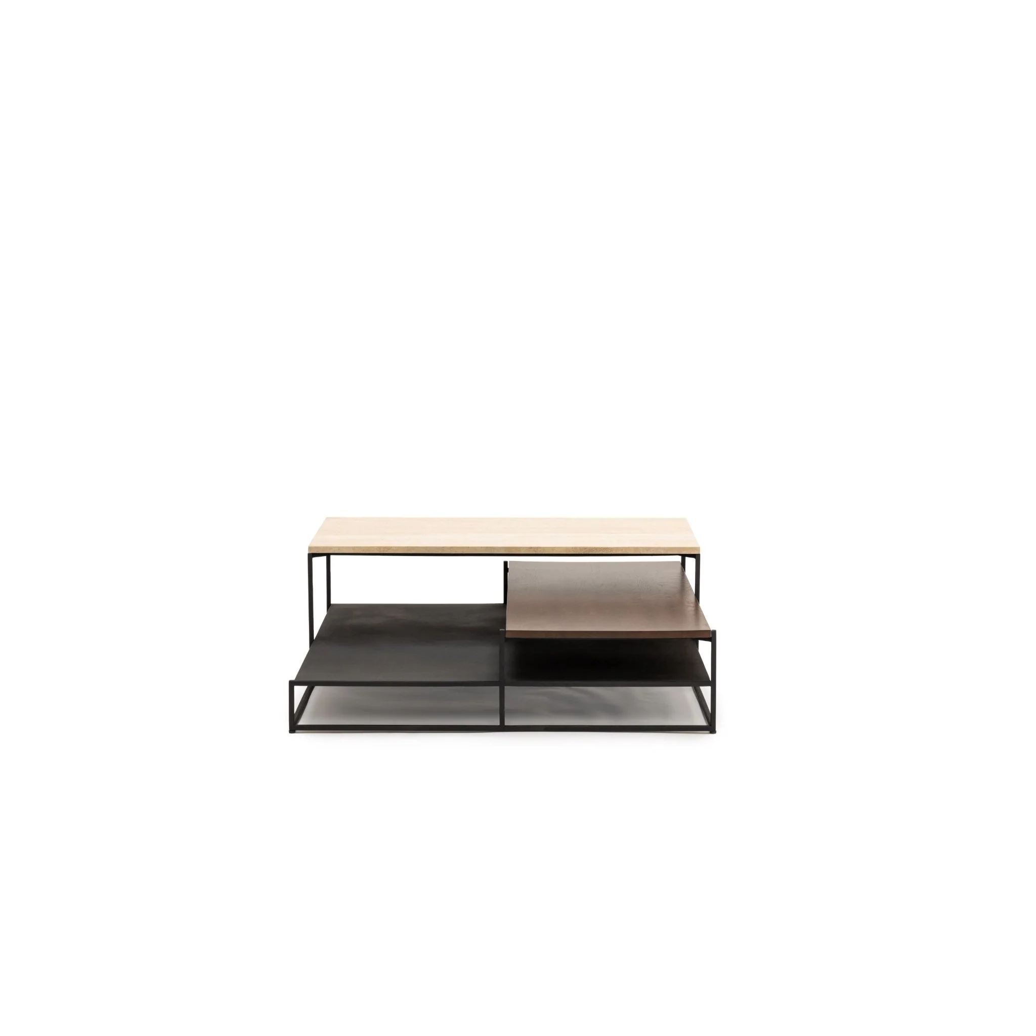 Podium Coffee Table - Travertine & Smoked Oak - Image 20