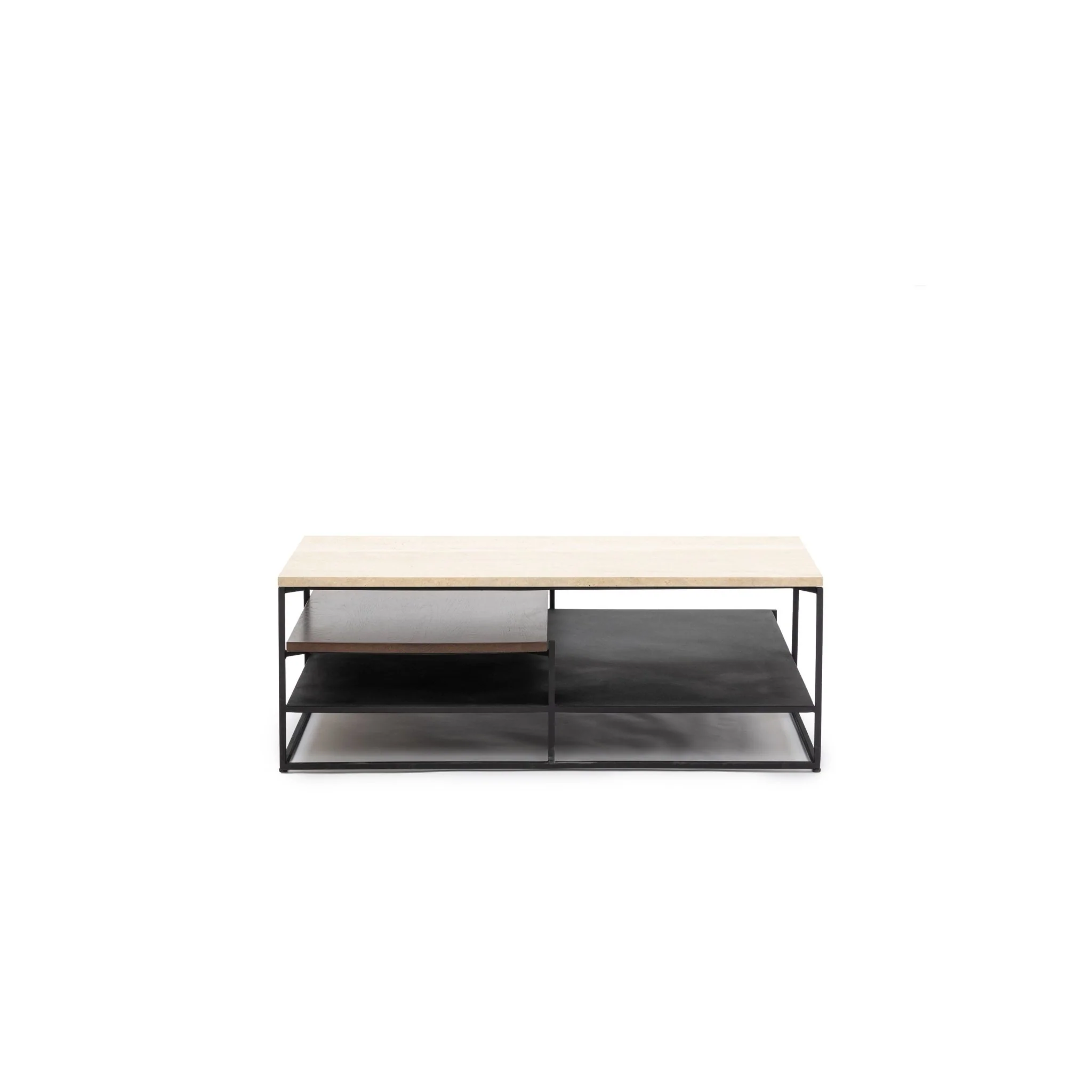 Podium Coffee Table - Travertine & Smoked Oak - Image 22