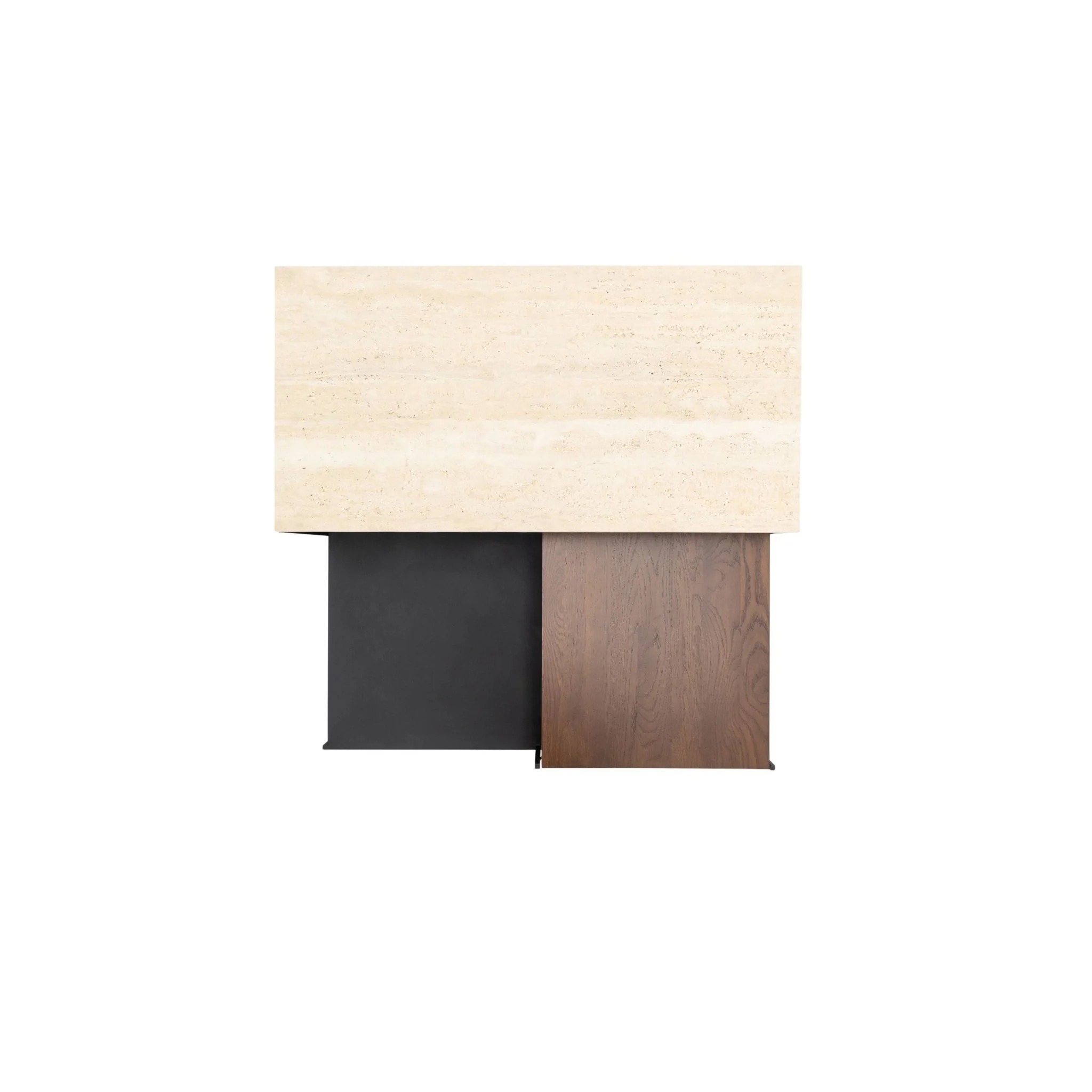 Podium Coffee Table - Travertine & Smoked Oak - Image 23