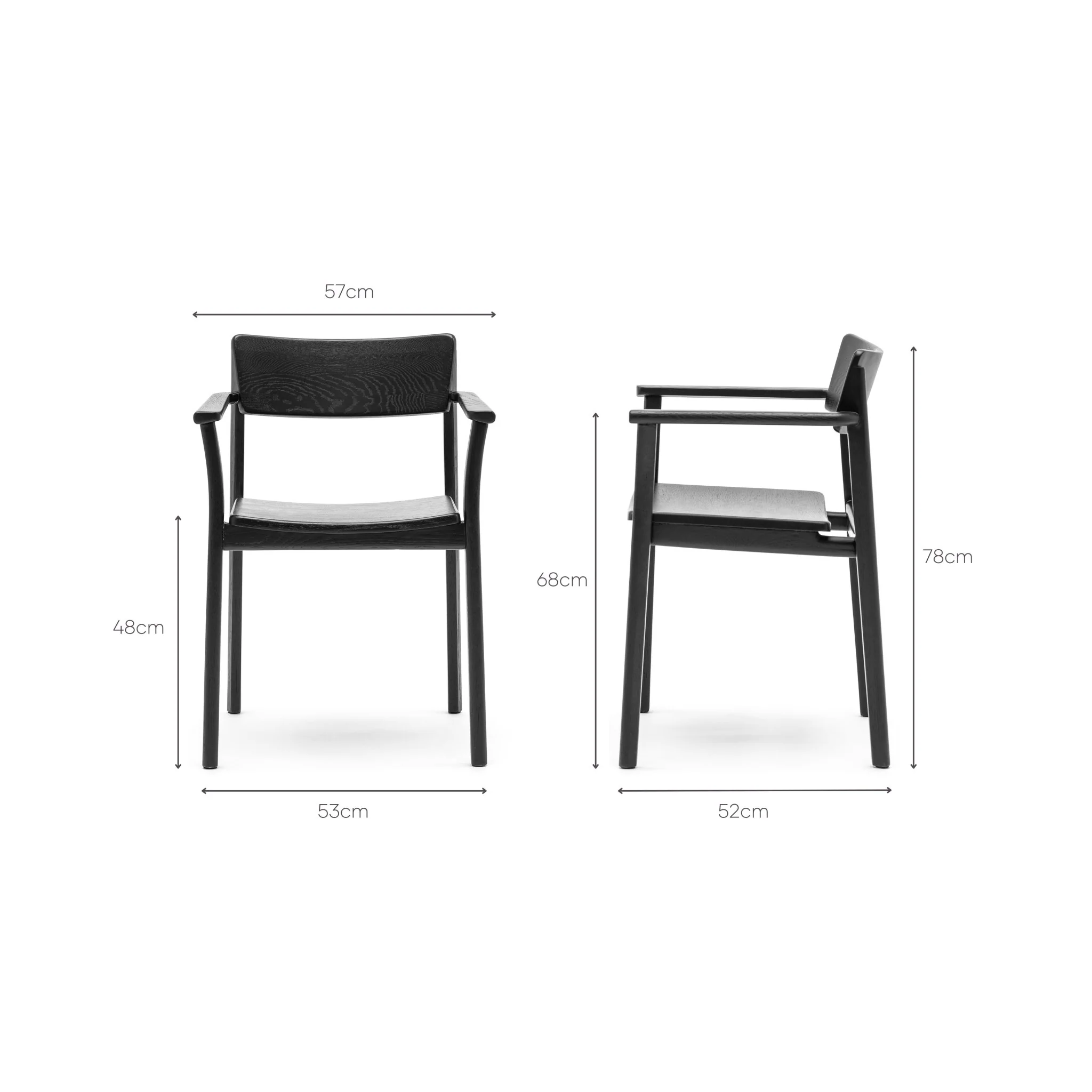 Poise Armchair - Black Oak - Image 11