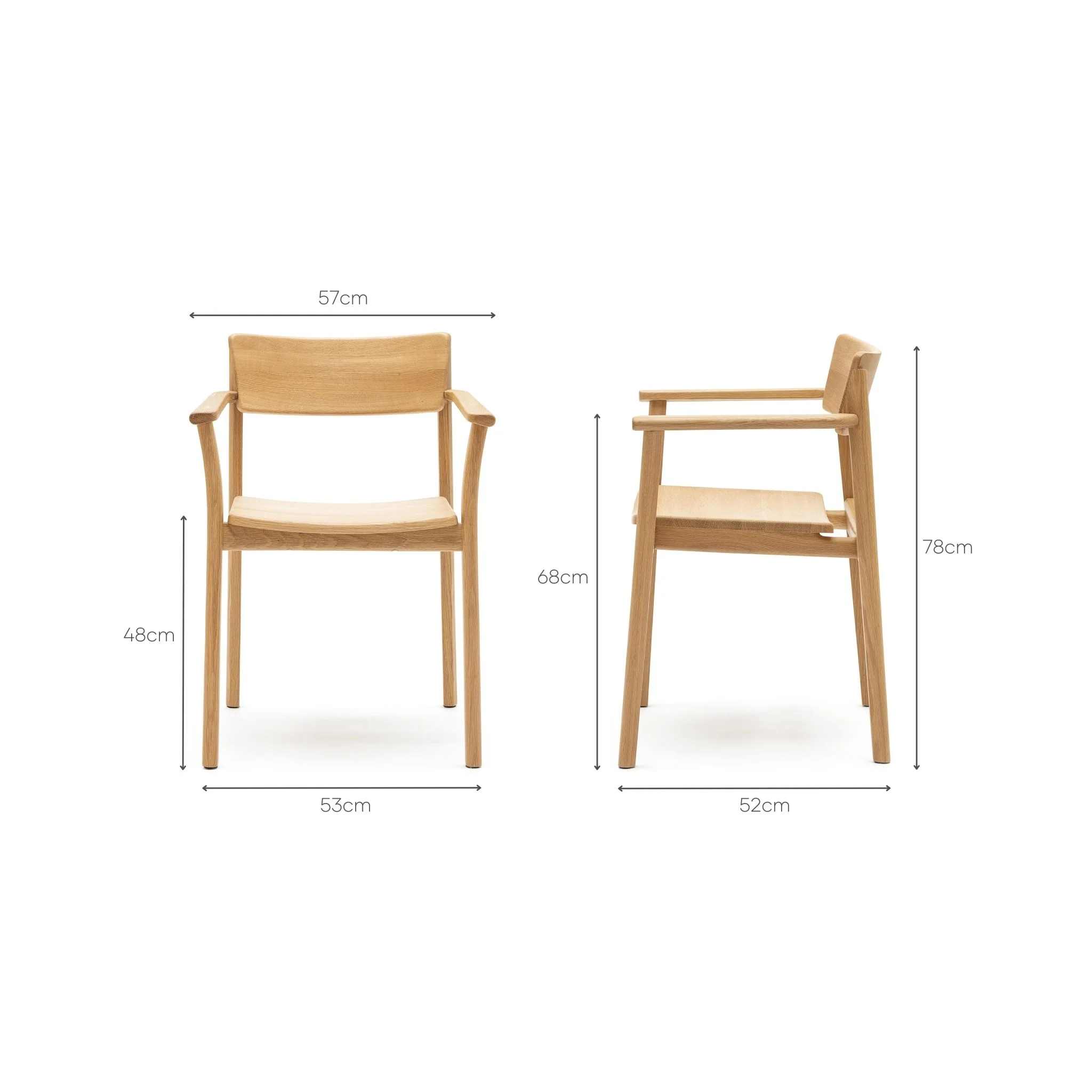 Poise Armchair - Light Oak - Image 13
