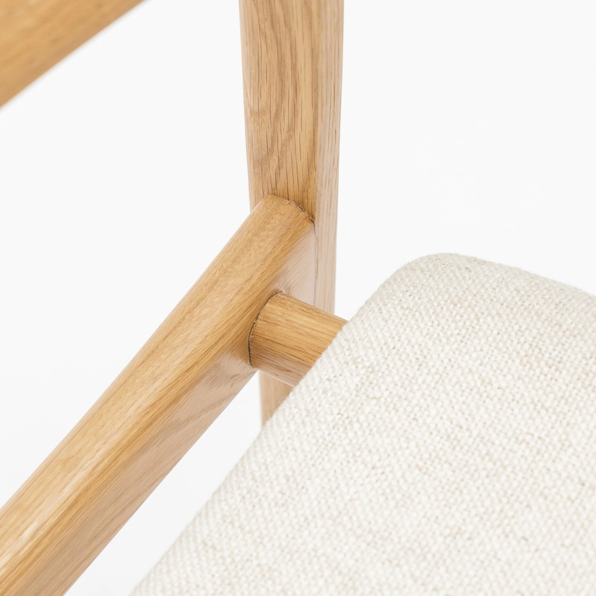 Poise Armchair - Light Oak & Oatmeal - Image 10