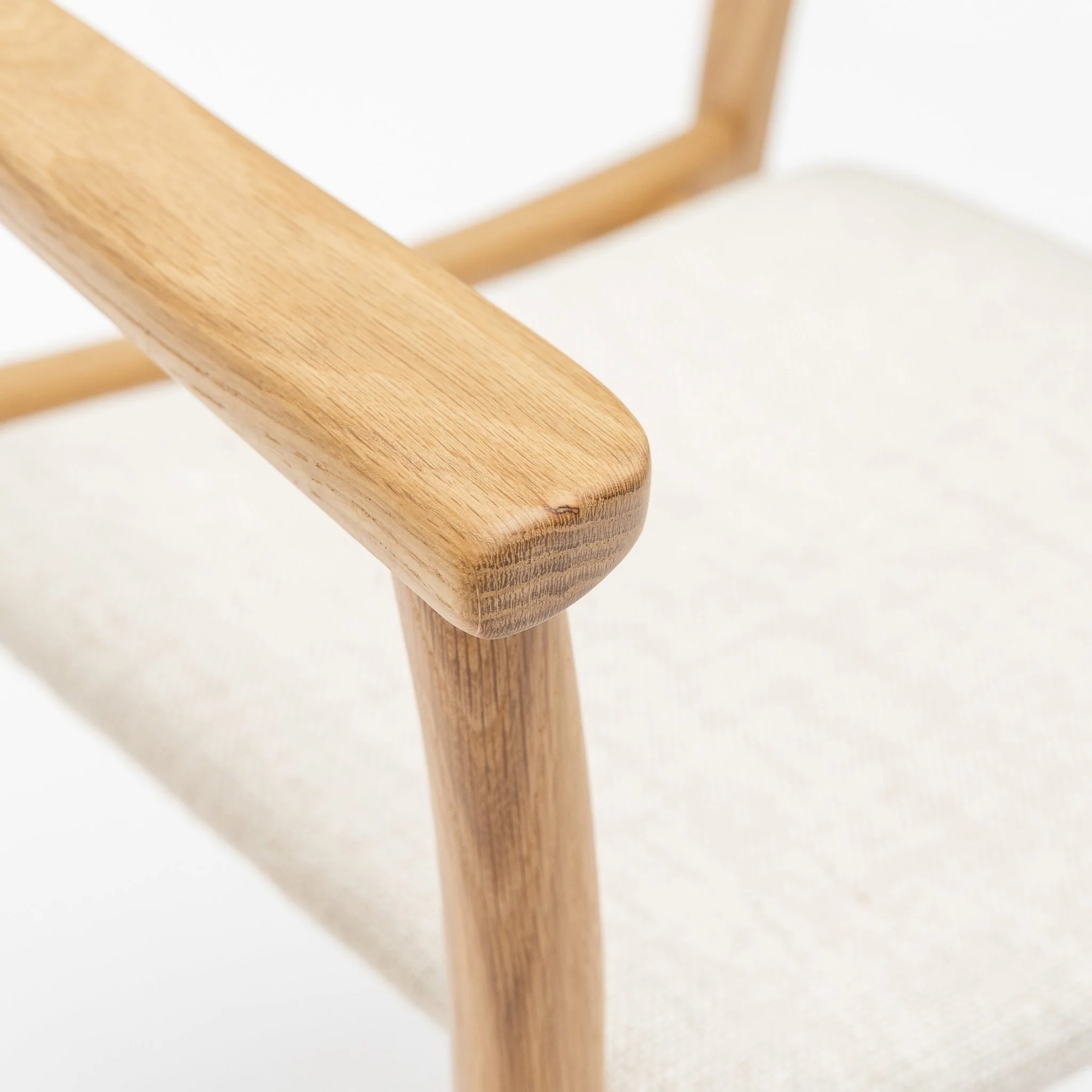 Poise Armchair - Light Oak & Oatmeal - Image 7