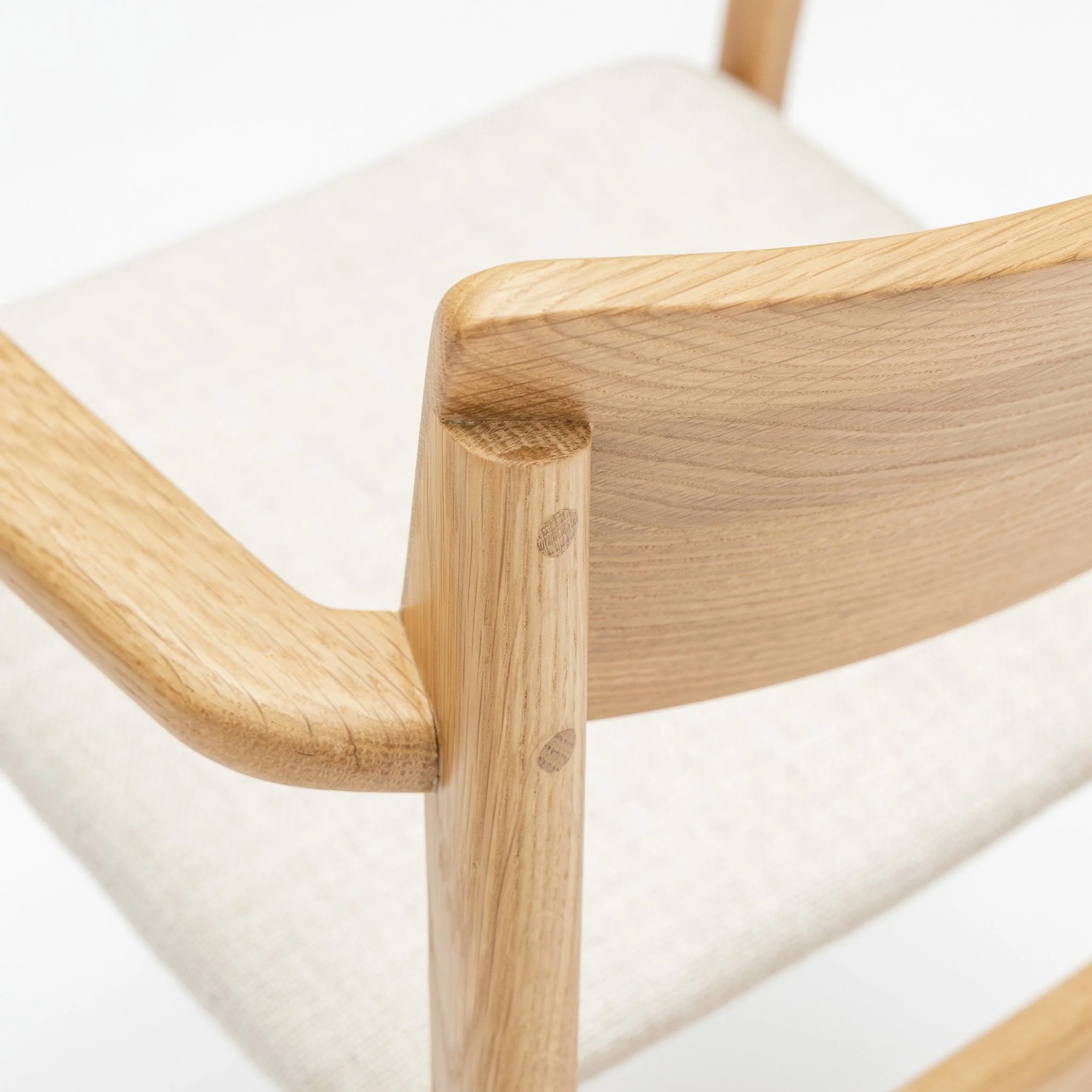 Poise Armchair - Light Oak & Oatmeal - Image 8