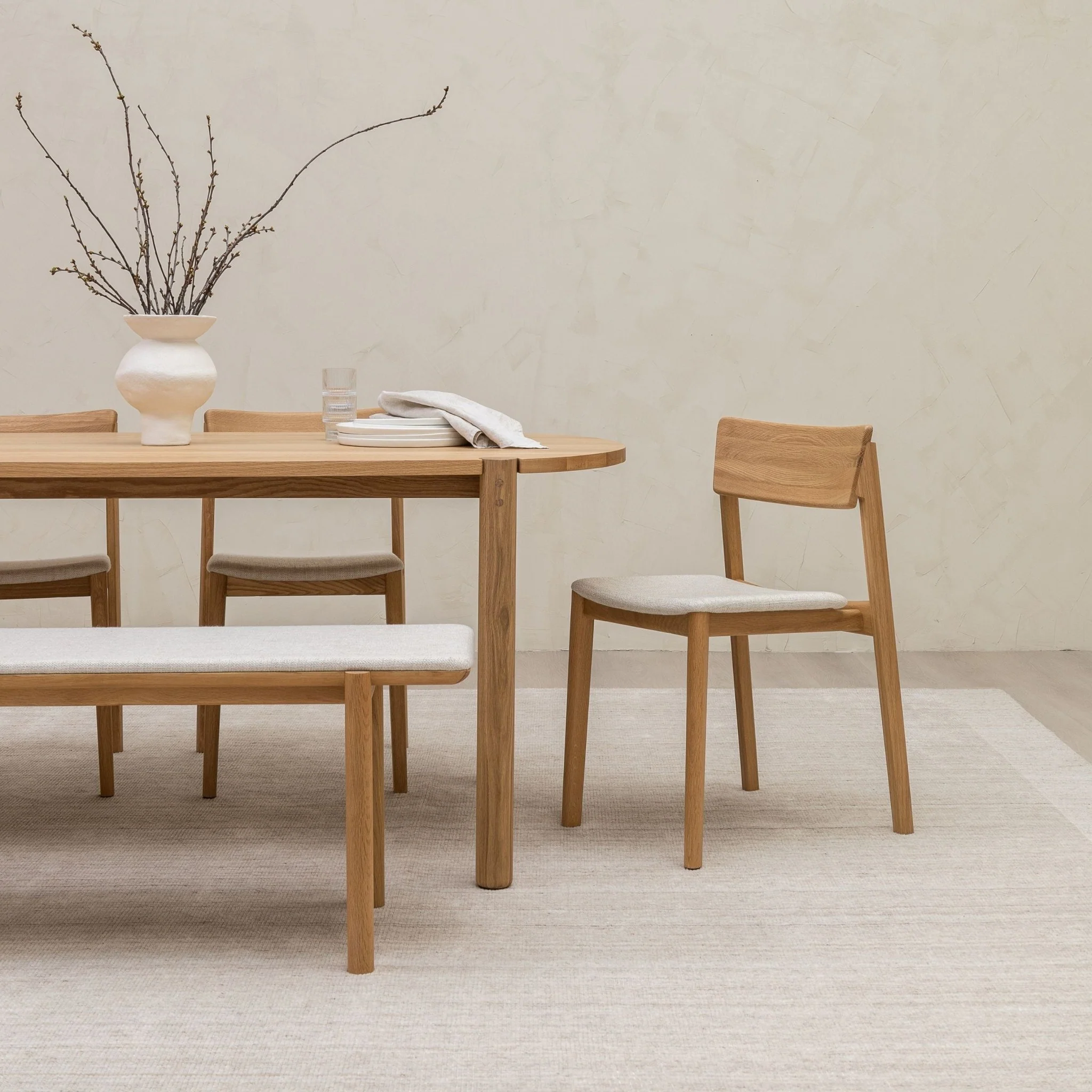 Poise Chair - Light Oak & Oatmeal - Image 11
