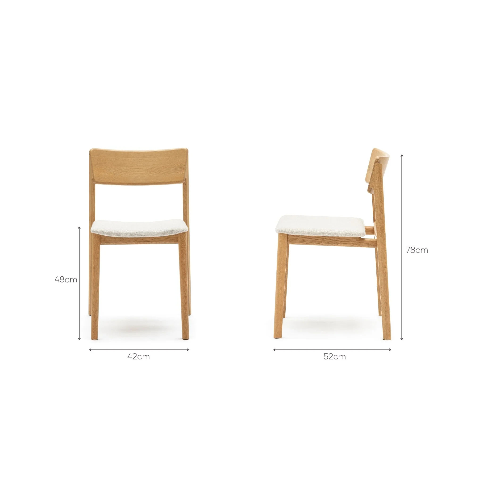 Poise Chair - Light Oak & Oatmeal - Image 14