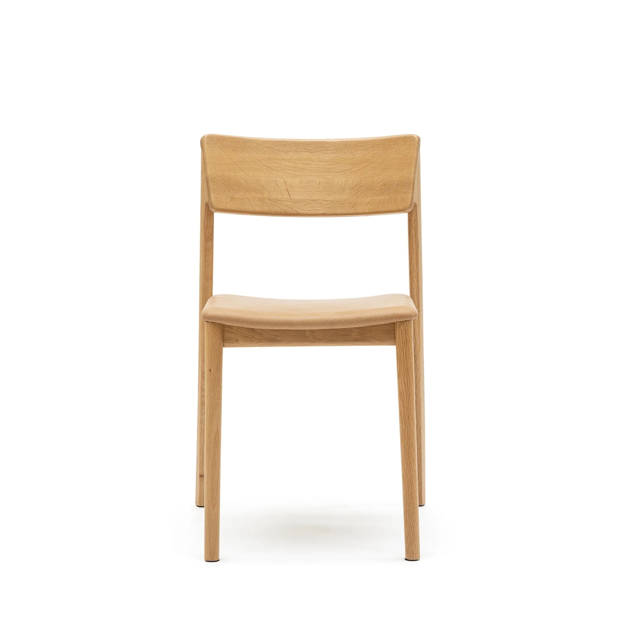 Poise Chair - Light Oak & Pecan Leather - Image 3