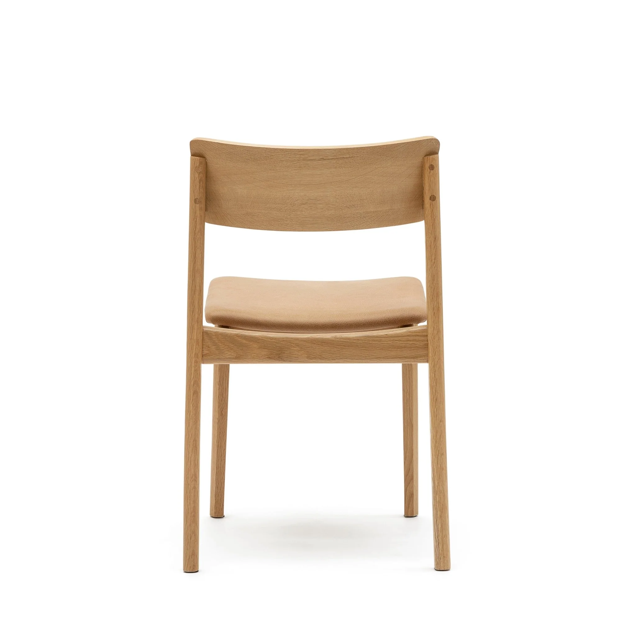 Poise Chair - Light Oak & Pecan Leather - Image 5