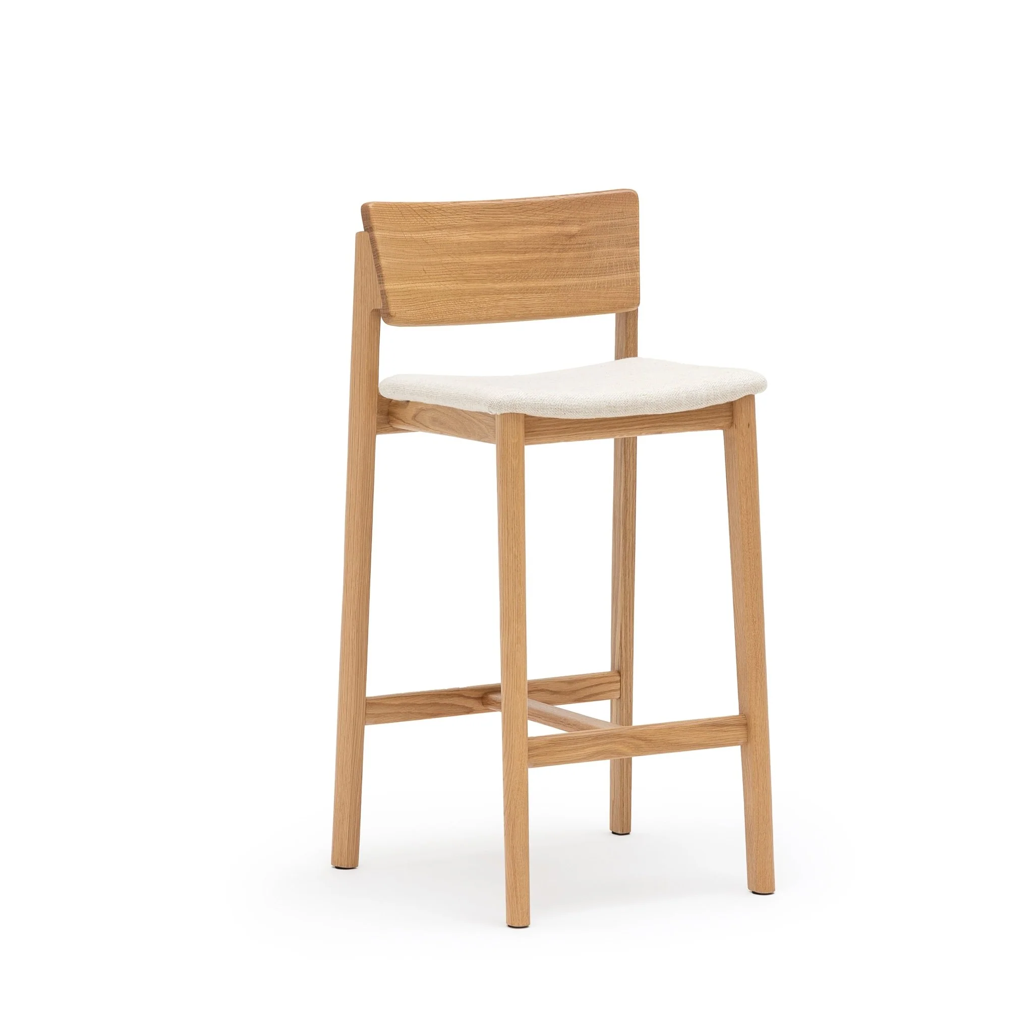 Poise Counter Chair - Light Oak & Oatmeal