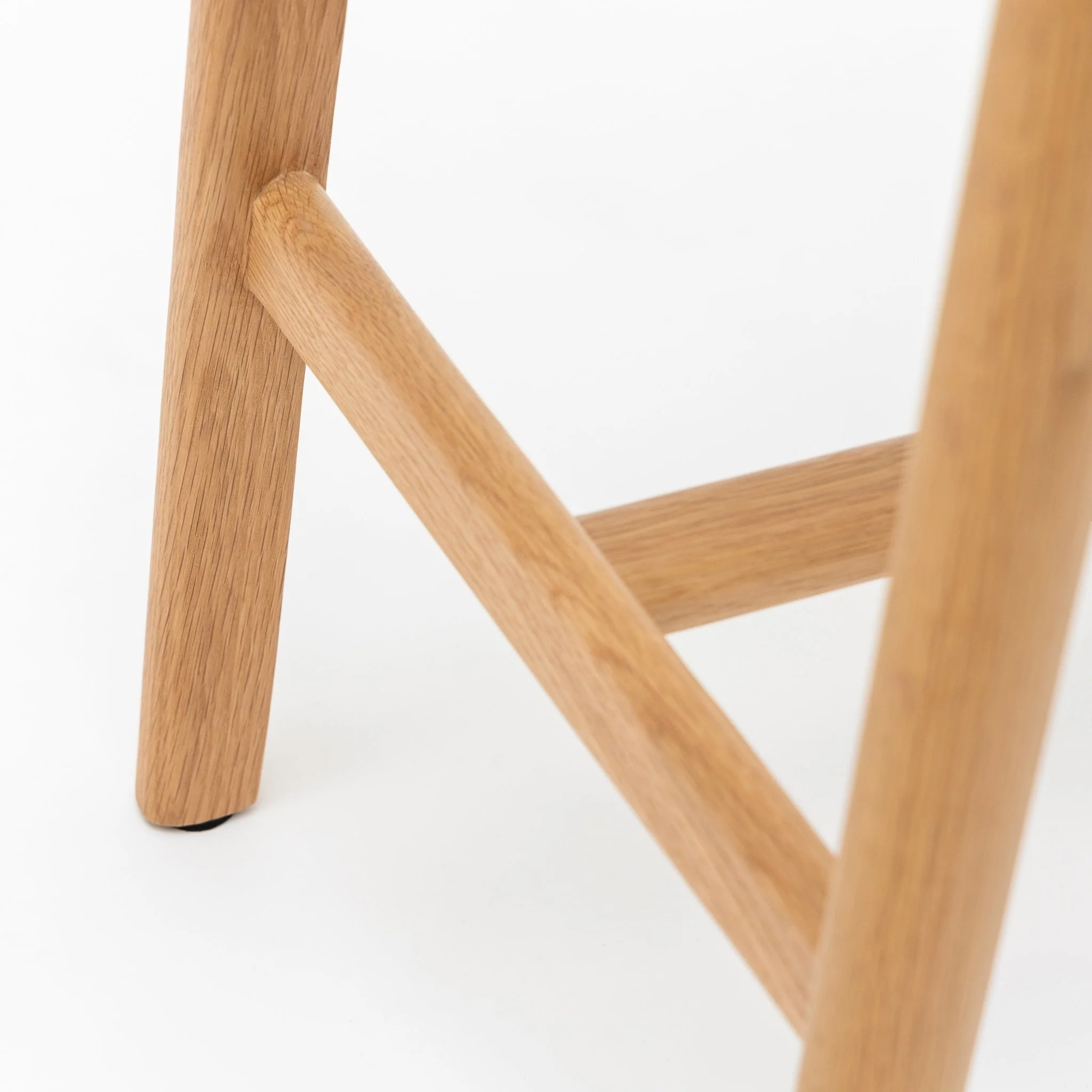 Poise Counter Chair - Light Oak & Pecan Leather - Image 8