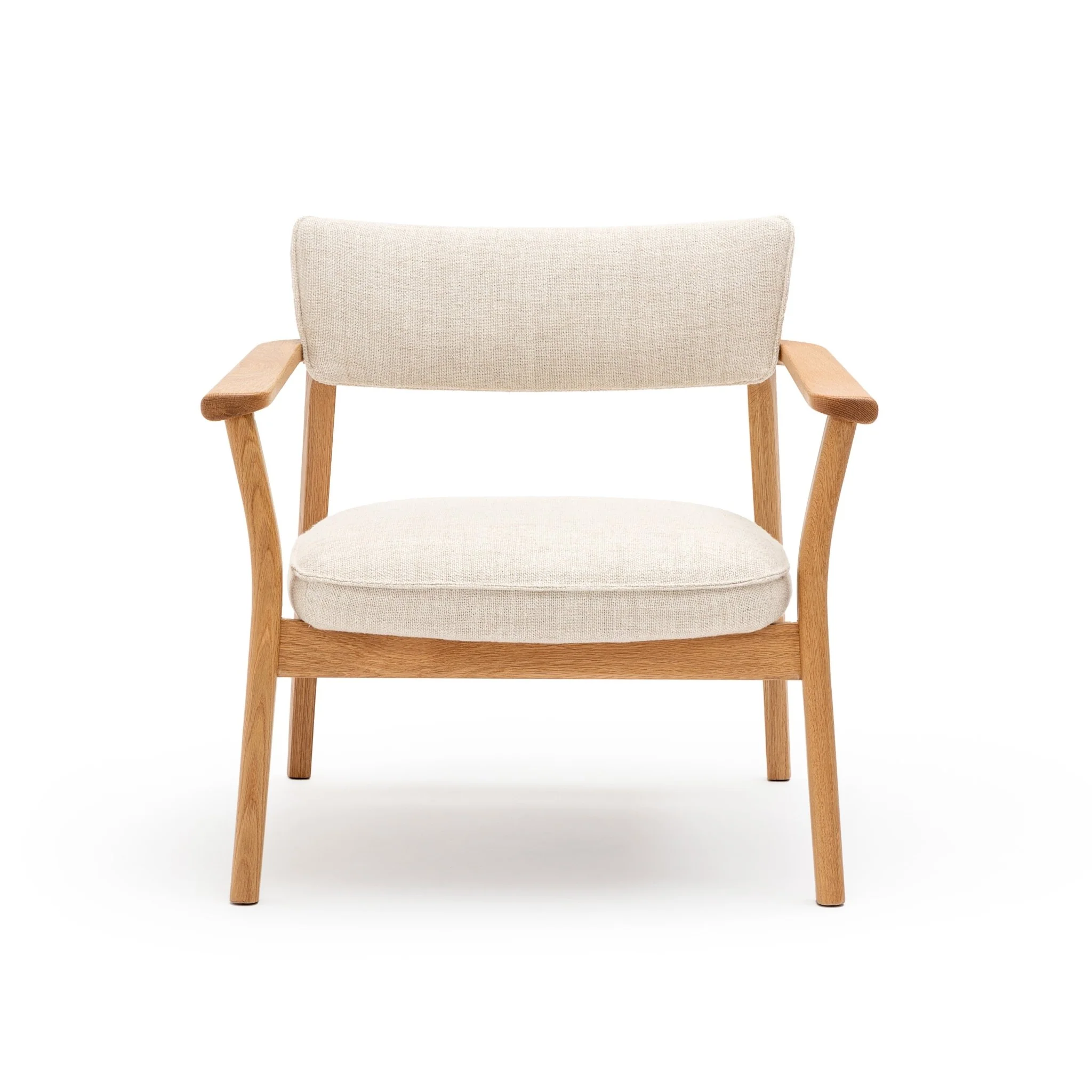Poise Lounge Chair - Light Oak & Oatmeal - Image 2