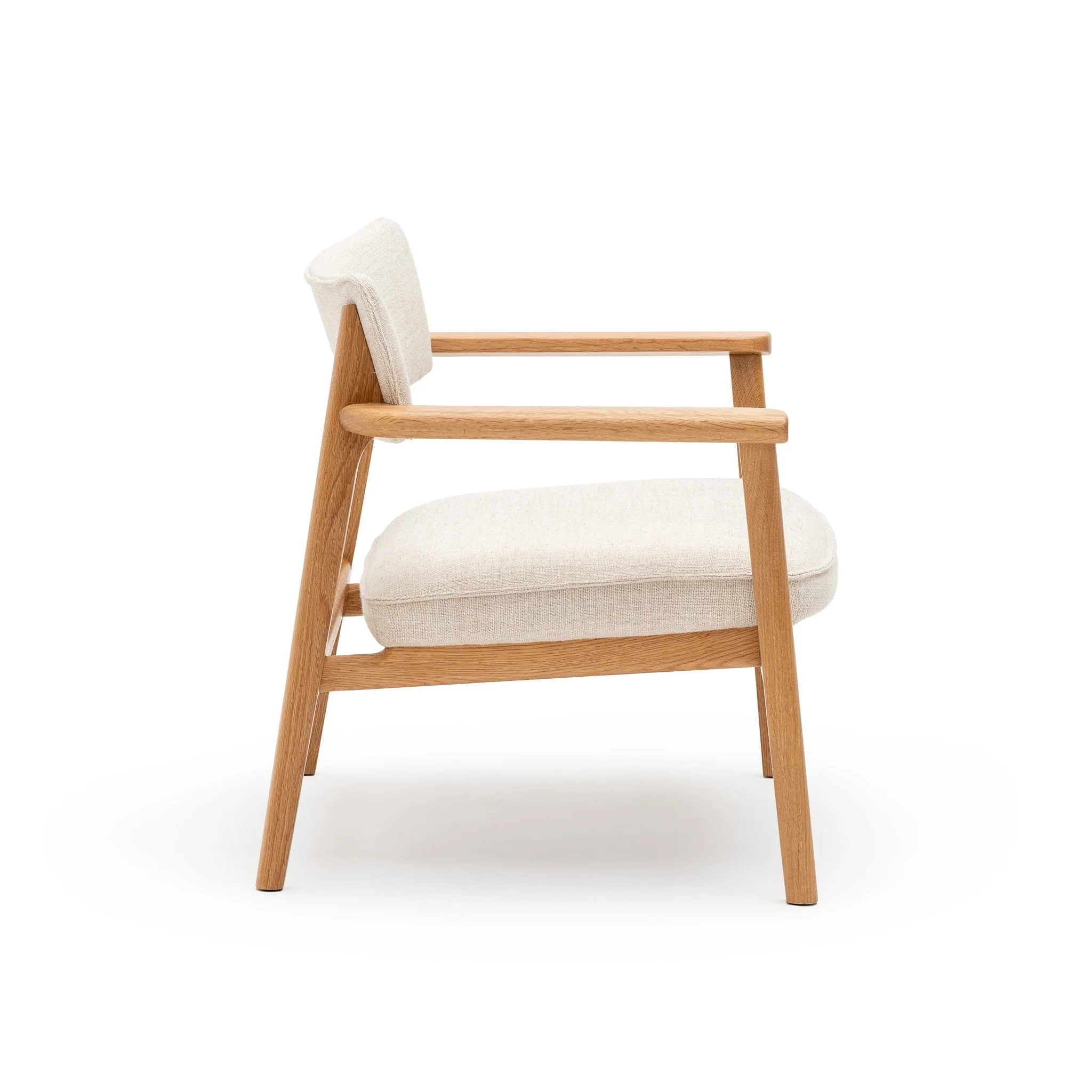 Poise Lounge Chair - Light Oak & Oatmeal - Image 3