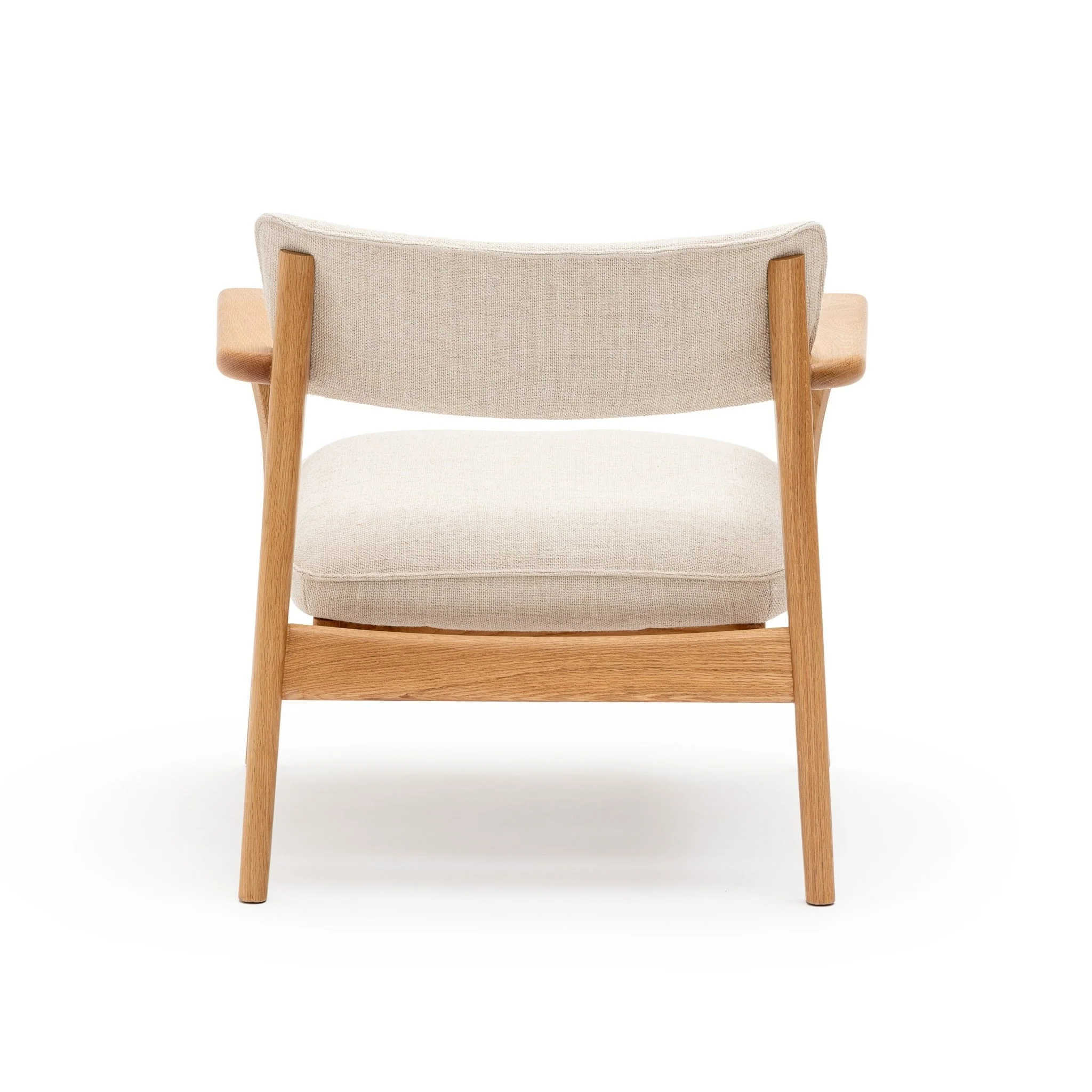 Poise Lounge Chair - Light Oak & Oatmeal - Image 4