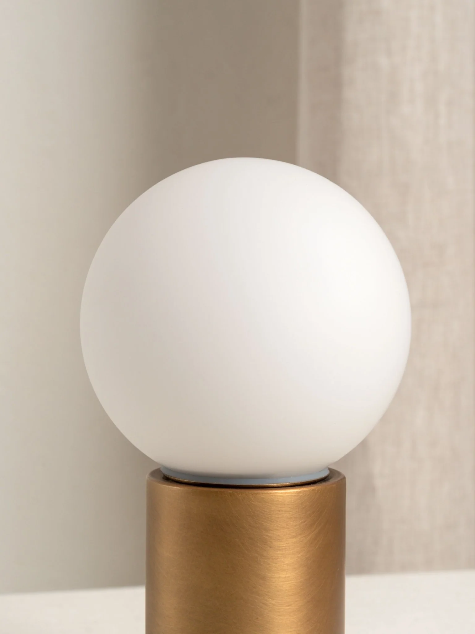 Porta - Aged Brass And Opal Rechargeable Table Lamp - Image 5