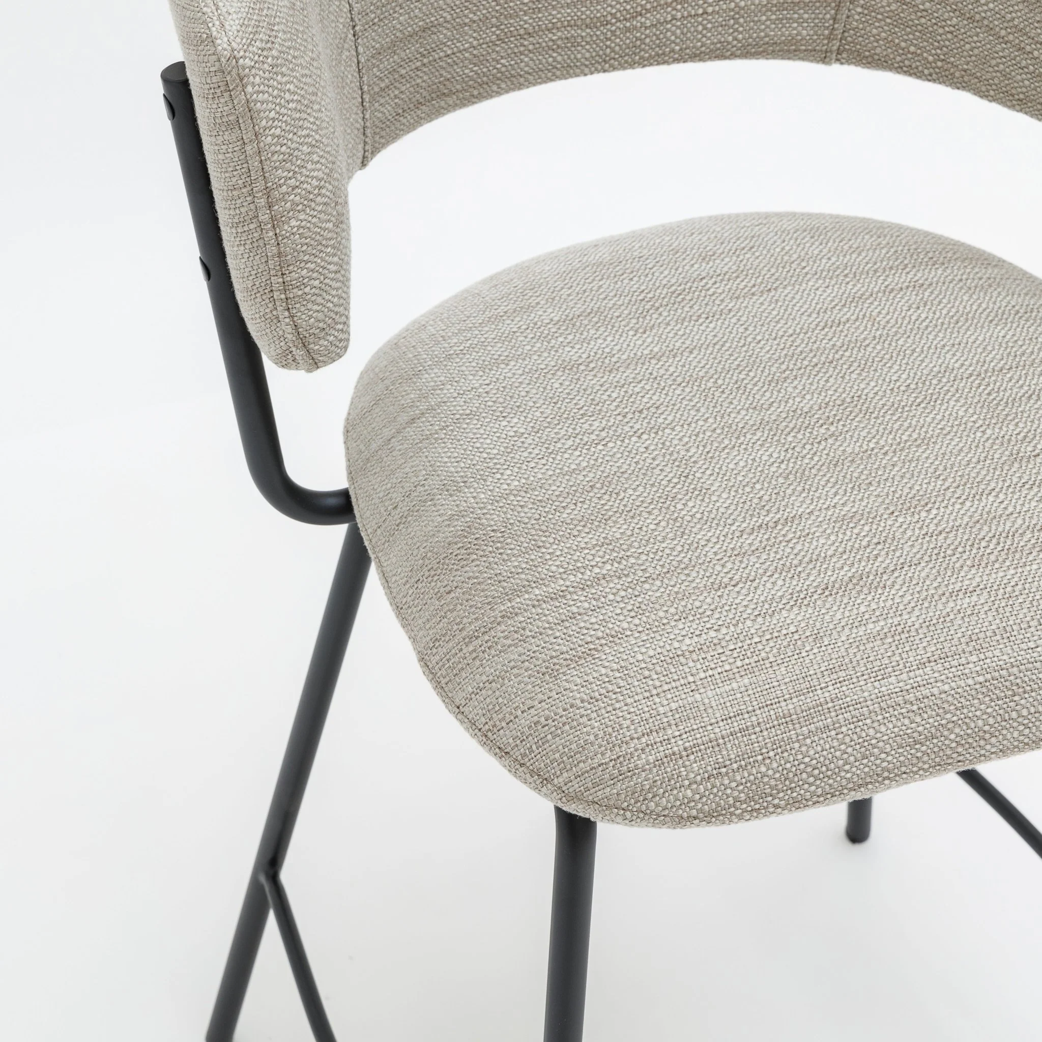 Porto Counter Chair - Light Grey - Image 5