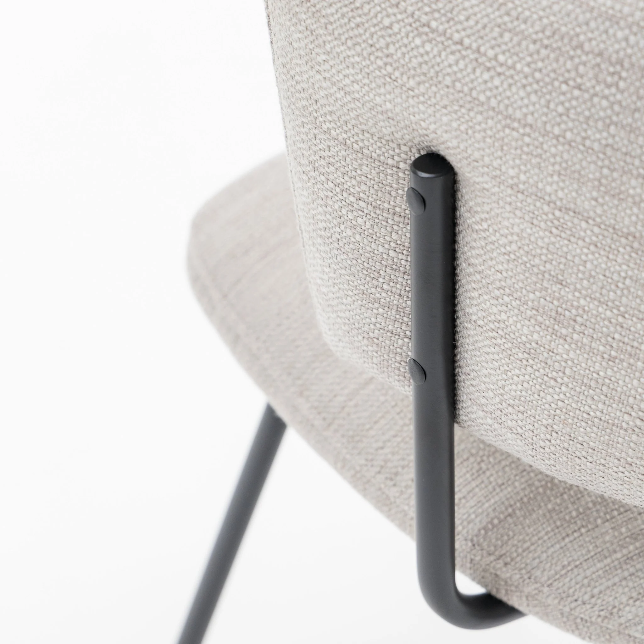 Porto Dining Chair - Light Grey - Image 6