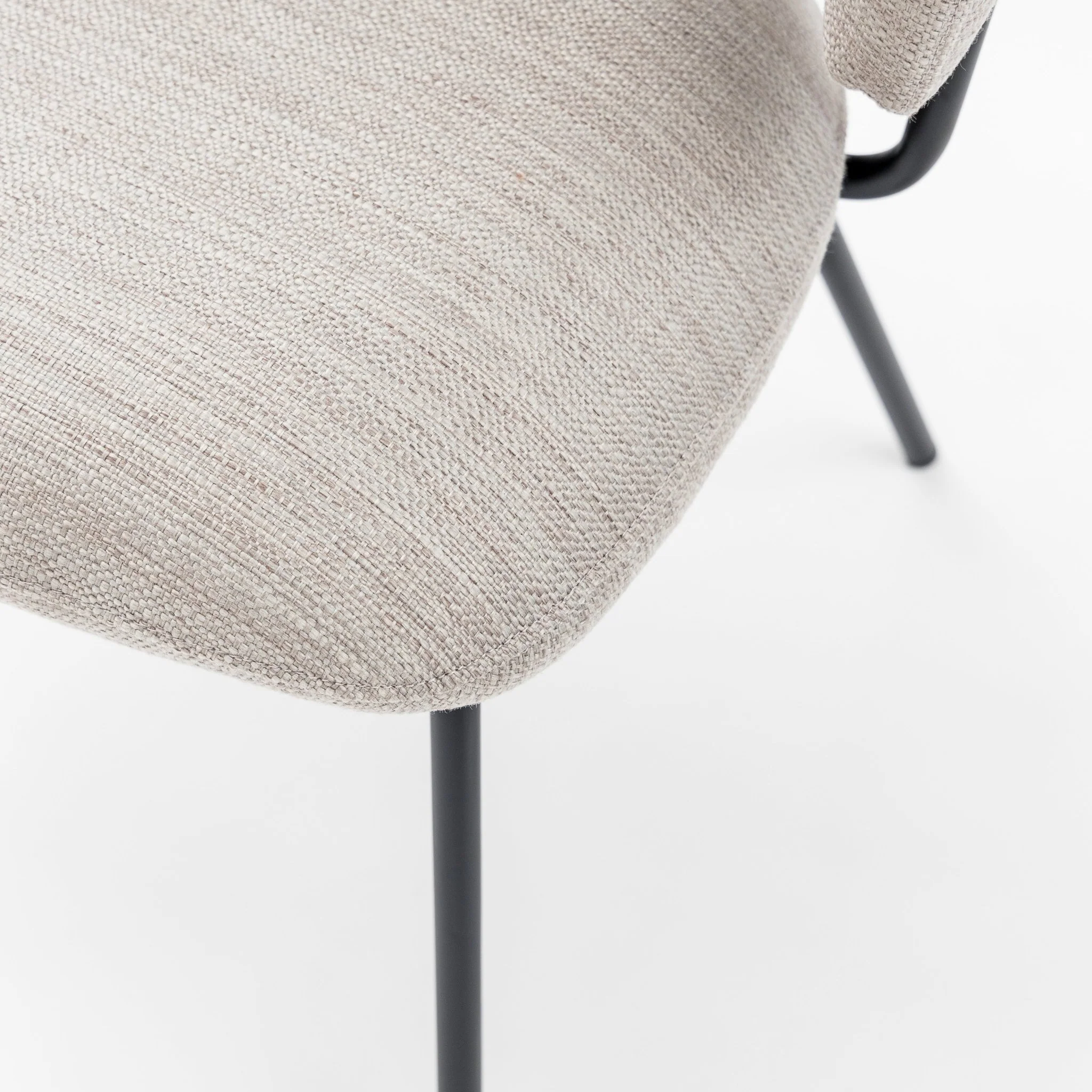 Porto Dining Chair - Light Grey - Image 7
