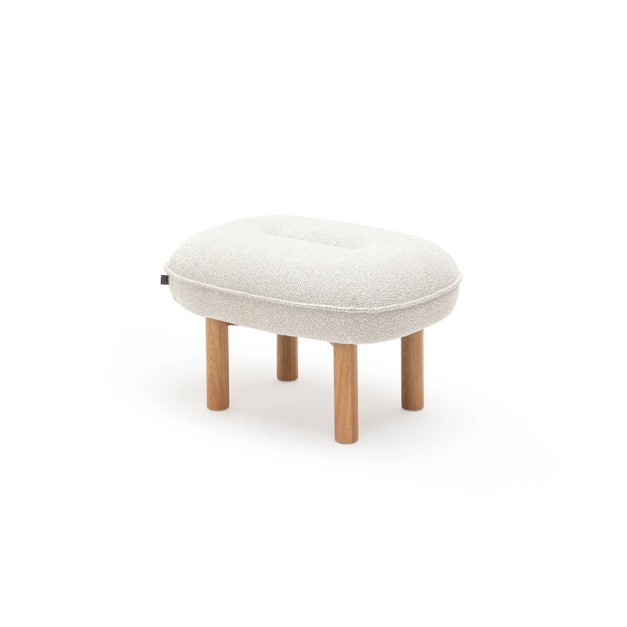 Portobello Stool - Light Oak & Salix Snow