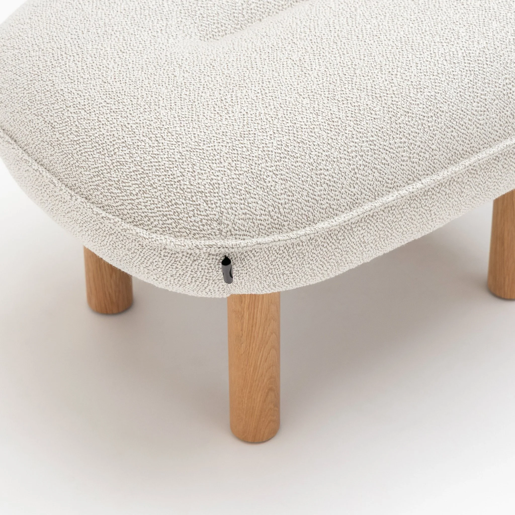 Portobello Stool - Light Oak & Salix Snow - Image 4