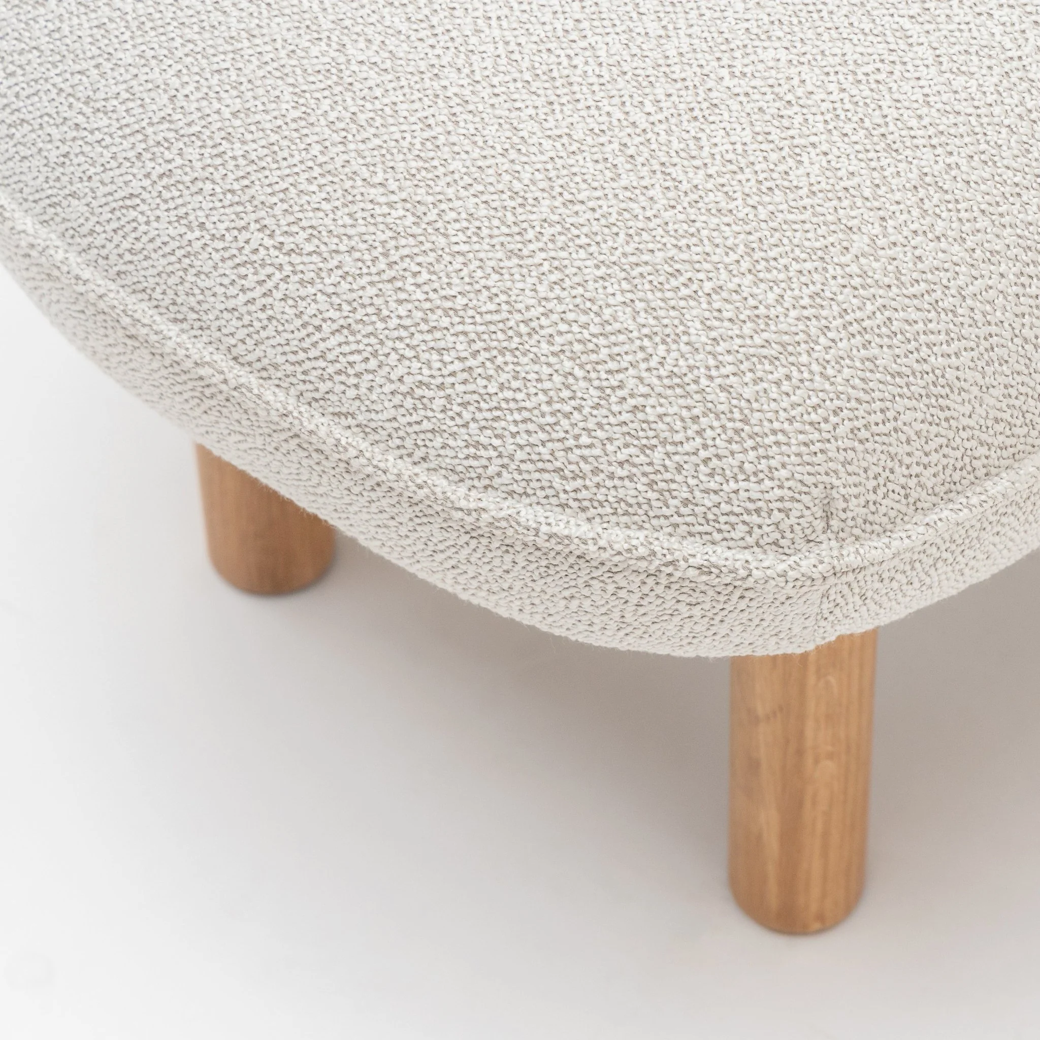 Portobello Stool - Light Oak & Salix Snow - Image 6