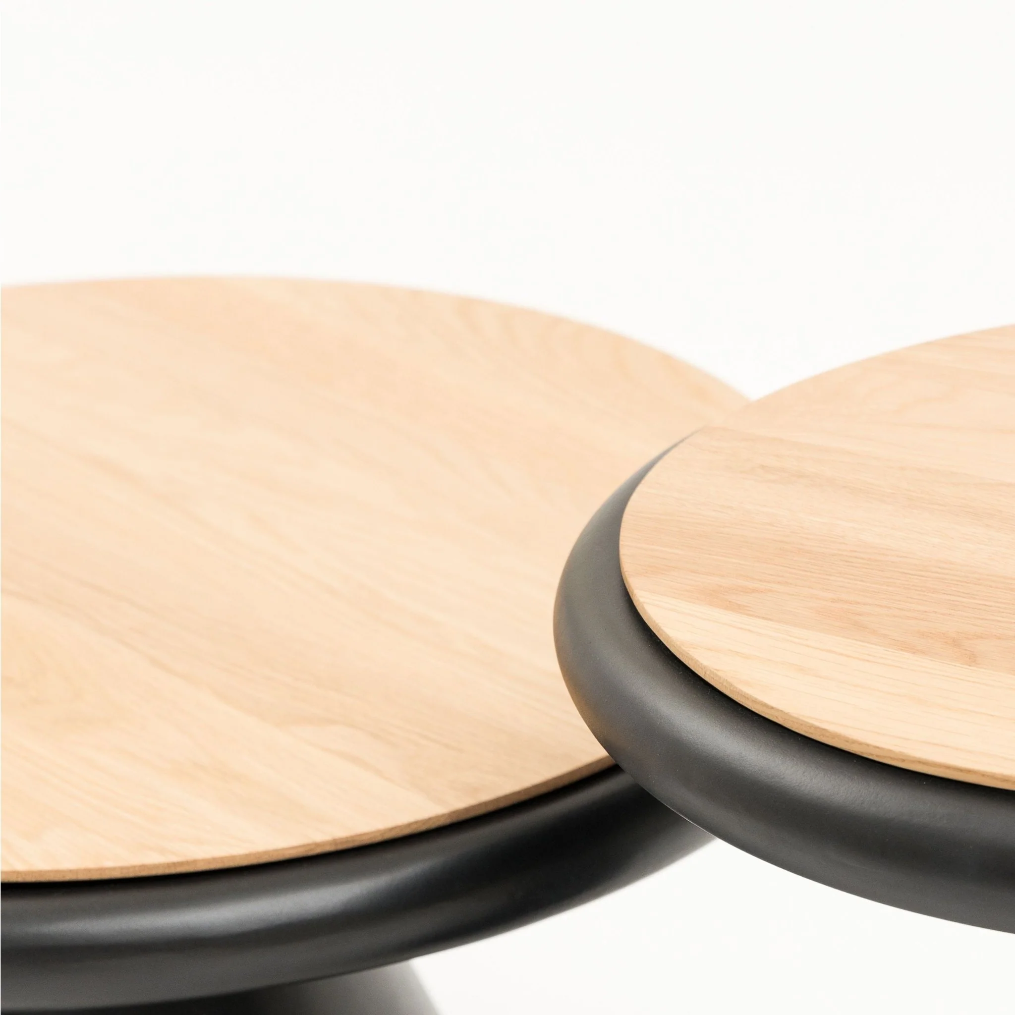 Ramel Coffee Table - Light Oak & Black - Image 7